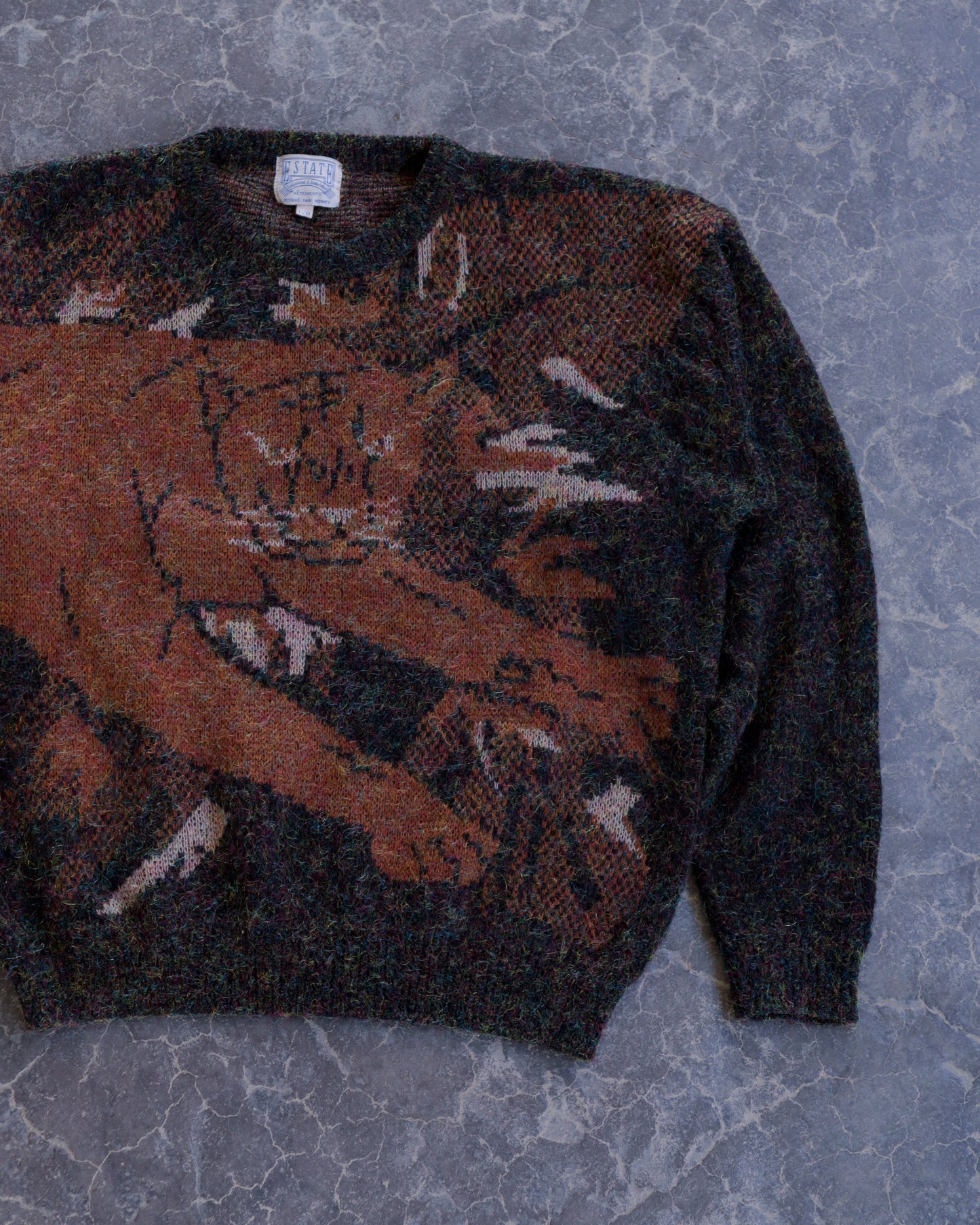 90s Tiger Sweater - L