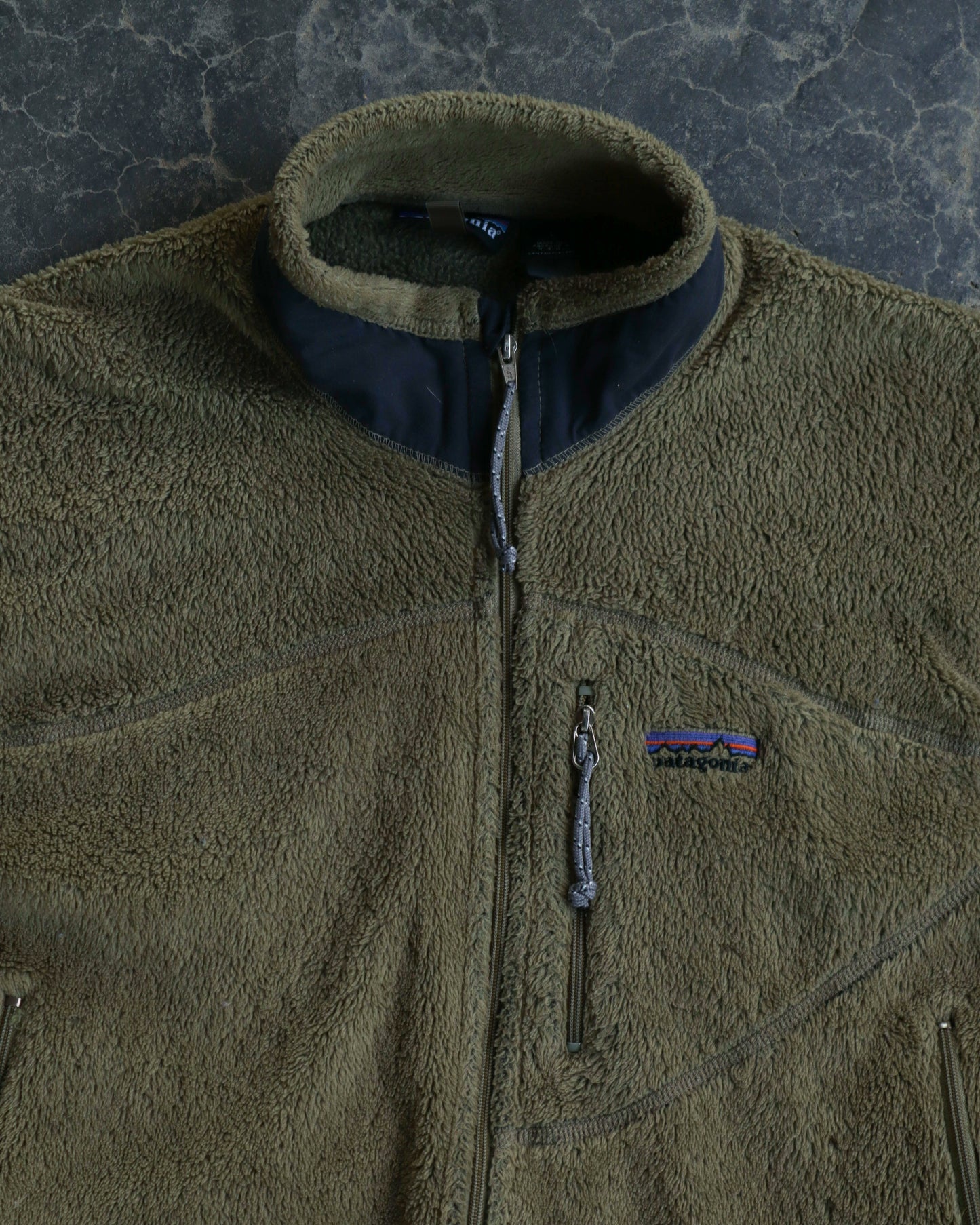 90s Patagonia Regulator Moss Green Full Zip Sweatshirt - L