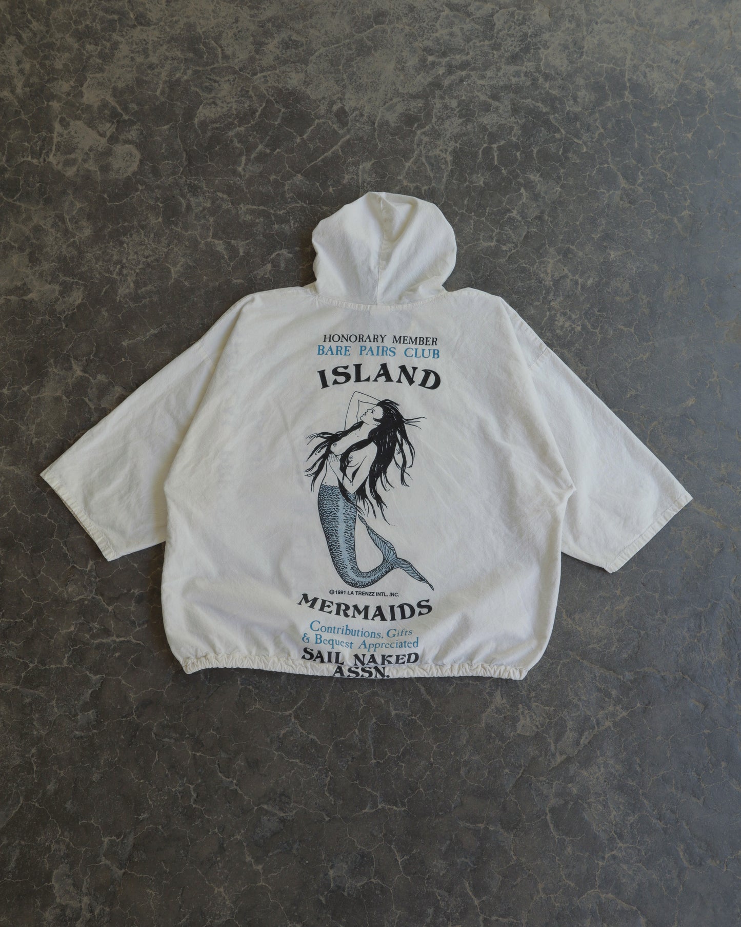 90s La Trenzz Mermaid Beach Pullover Shirt - OS
