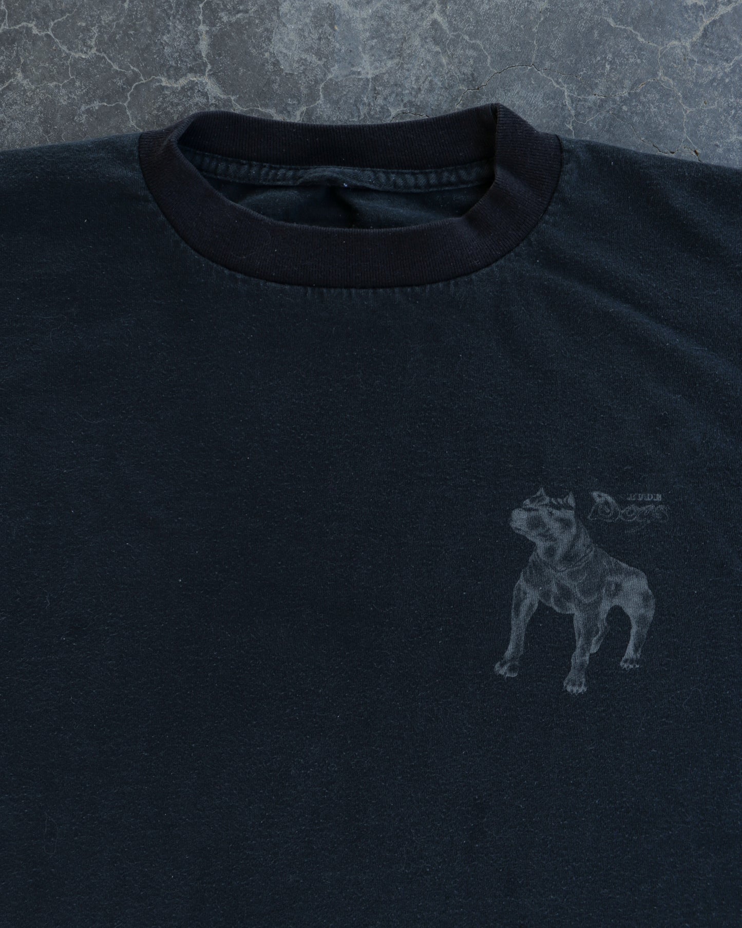 90s Rude Dogs Faded Black Tee - XL