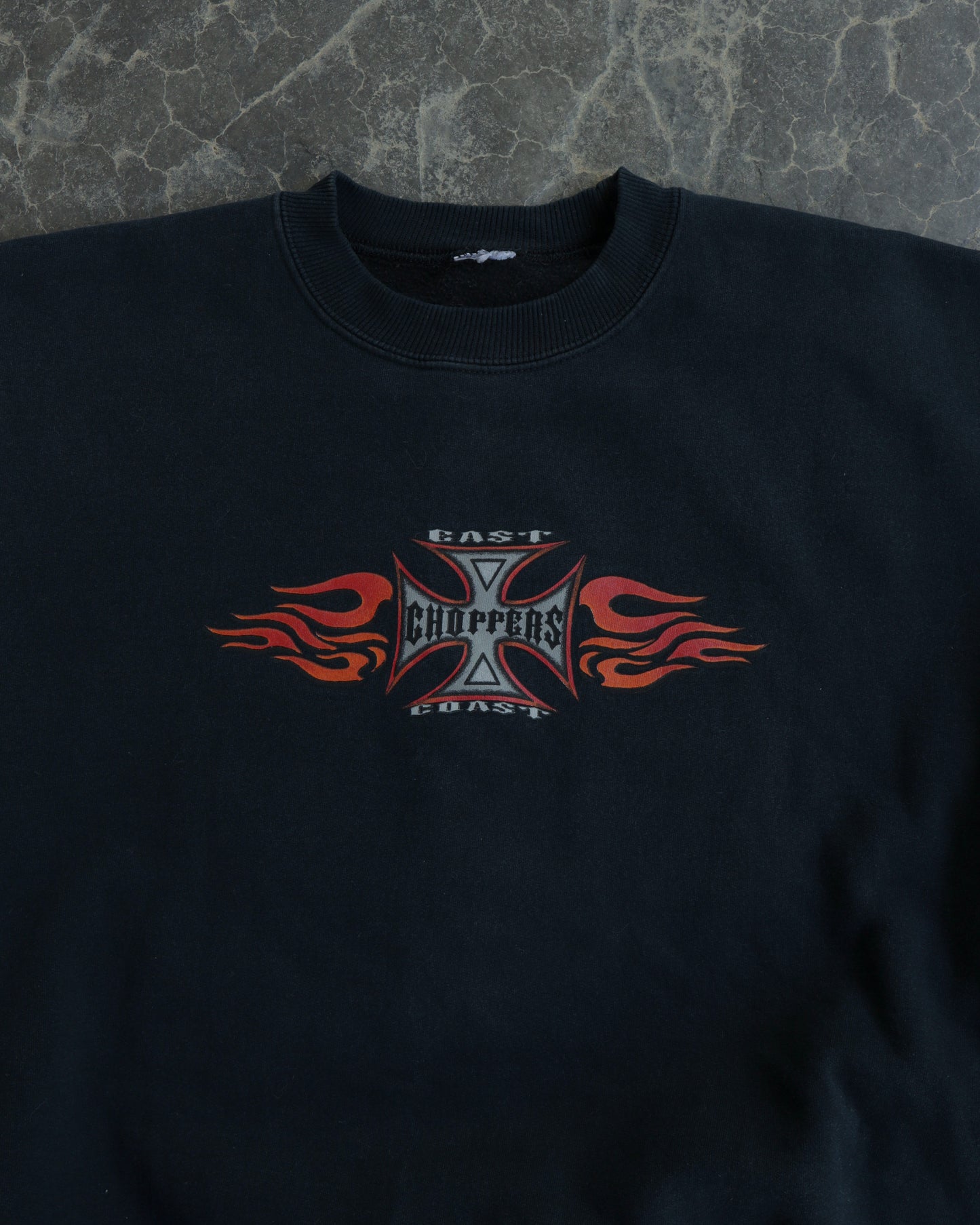 90s East Coast Choppers Black Crewneck - L / XL