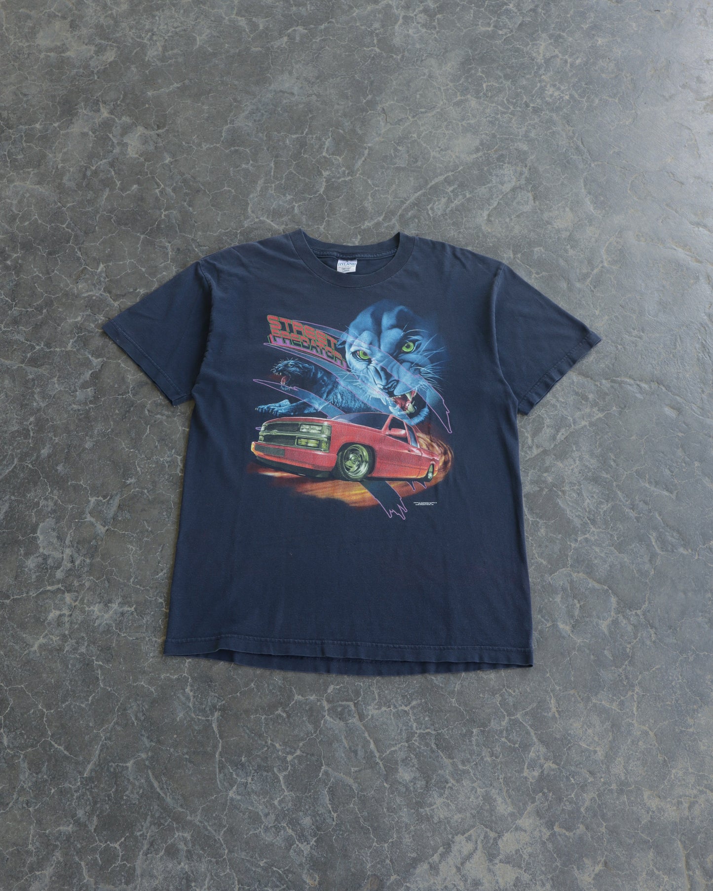 90s Chevrolet Street Predator Faded Navy Tee - L