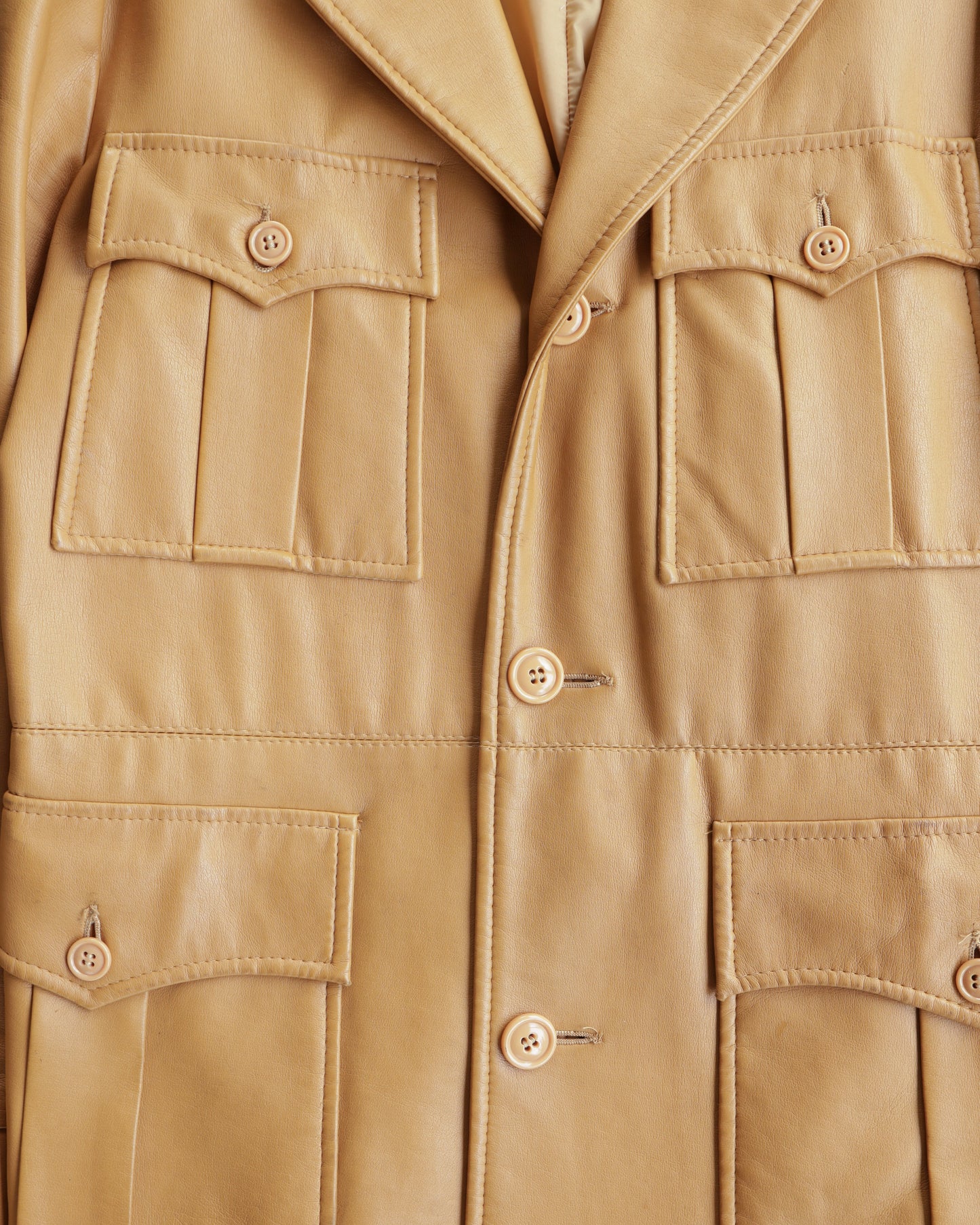 80s Ventura Hide Trench Leather Jacket - Women’s S