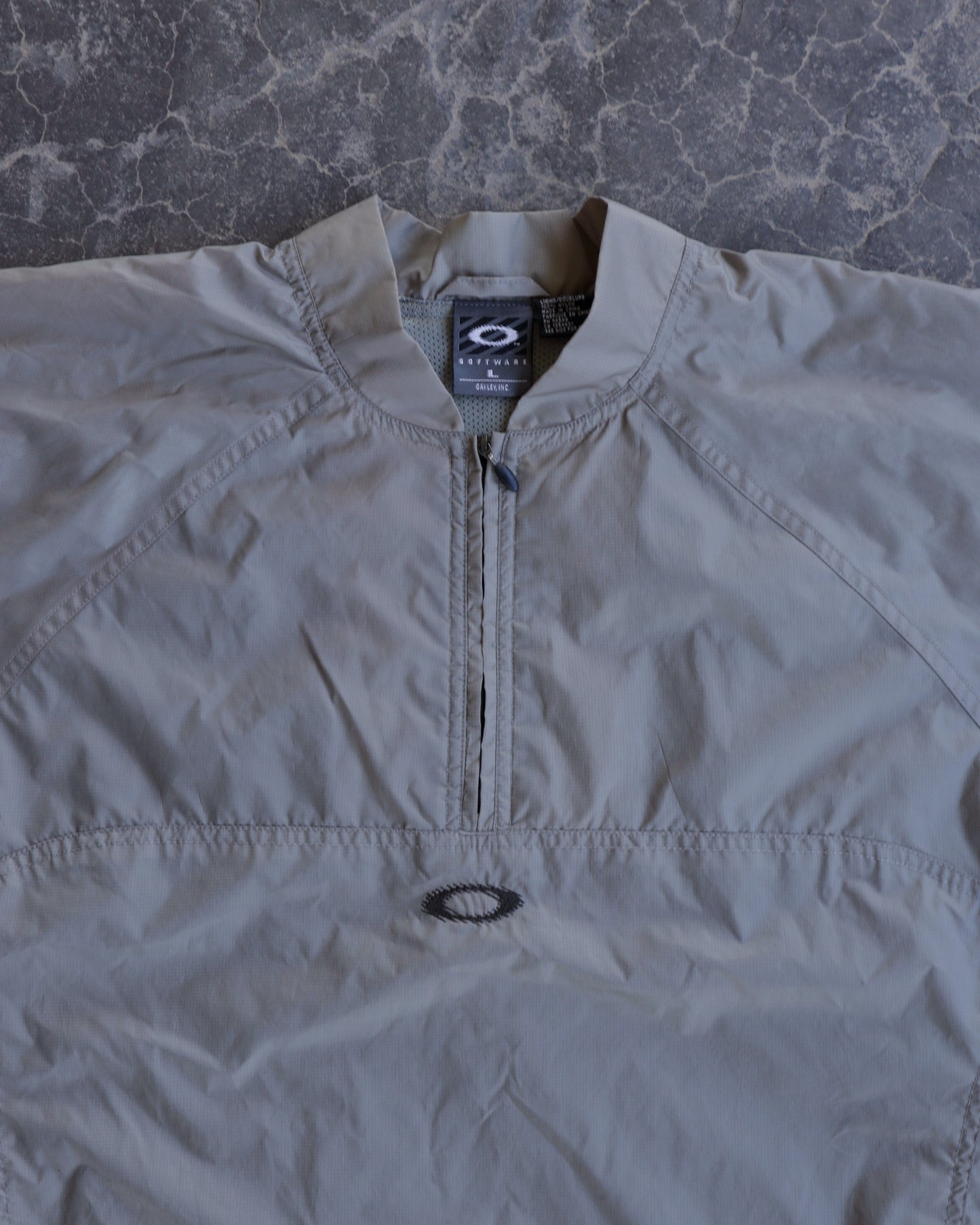 90s Oakley Software Mock Neck Windbreaker Jacket - L