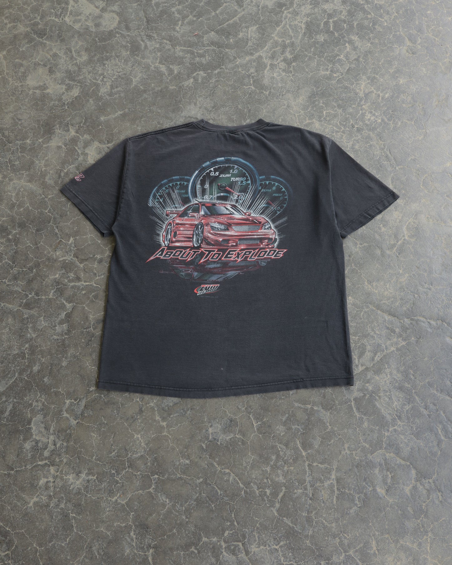 00s JDM ZUM Speed Faded Black Tee - XL