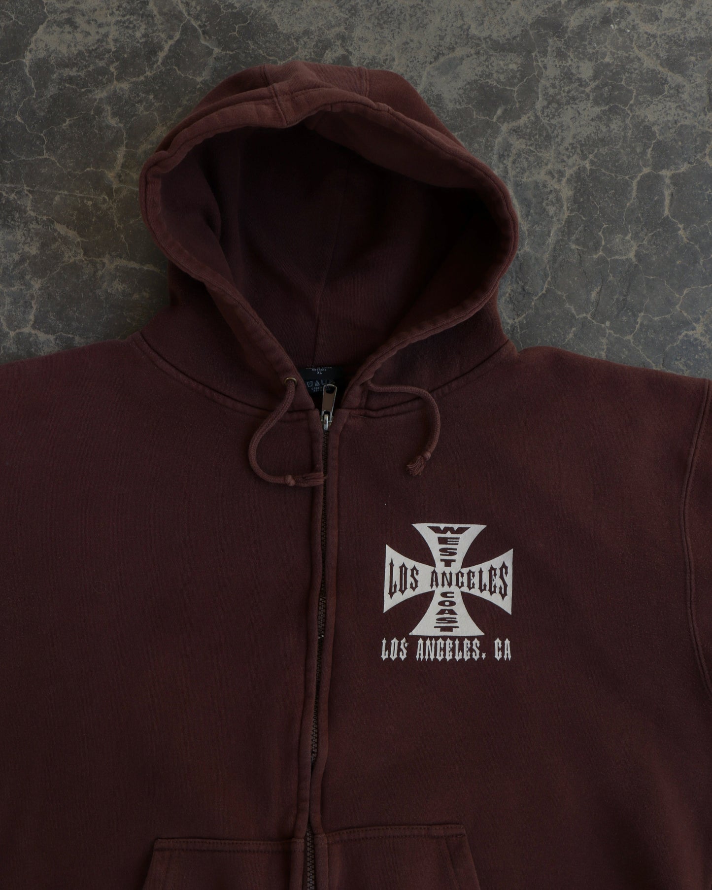 00s West Coast Los Angeles Brown Hoodie - XL