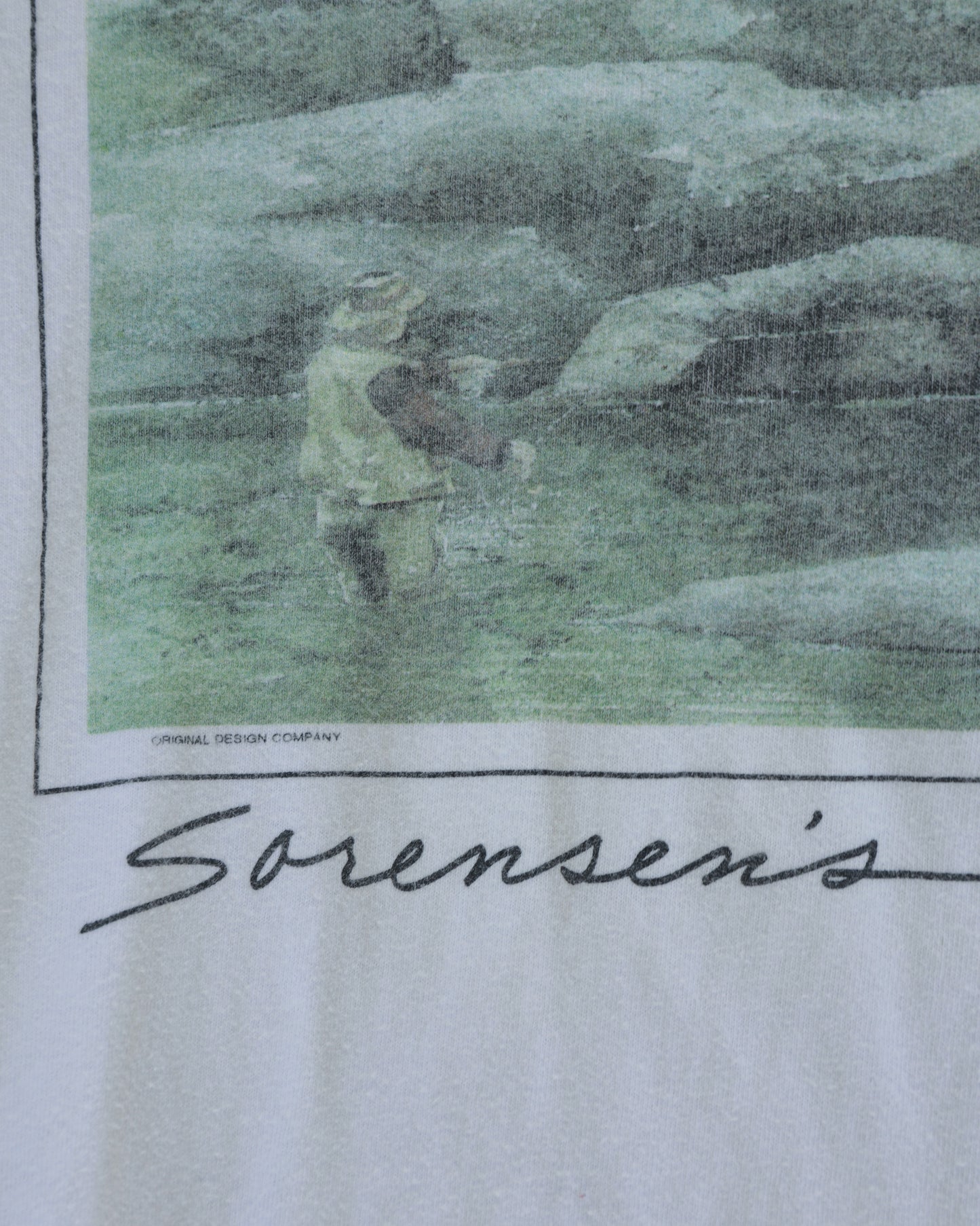 90s Sorensen’s Fishing Art Tee - L