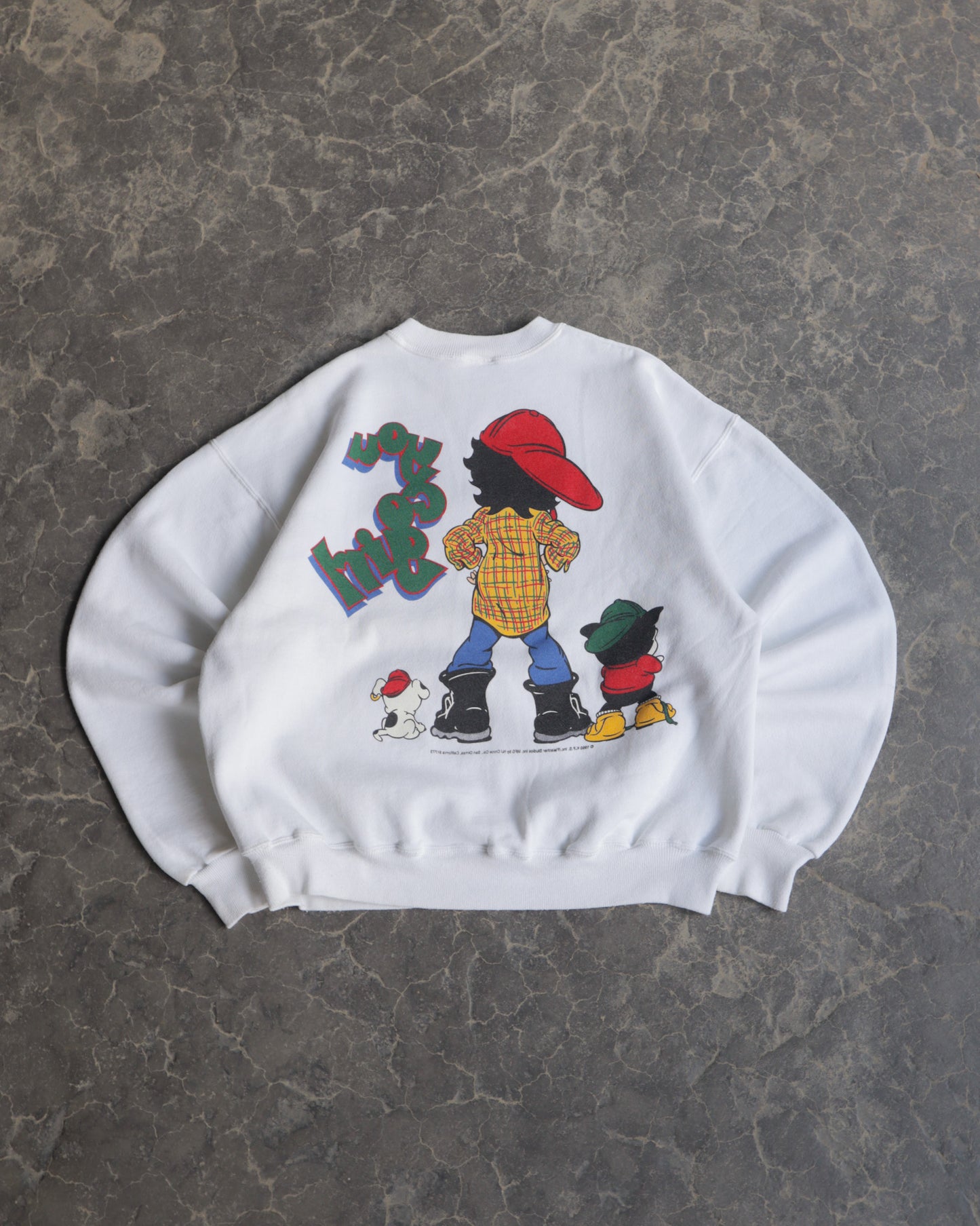 90s Betty Boop Street Crewneck Sweatshirt - XL