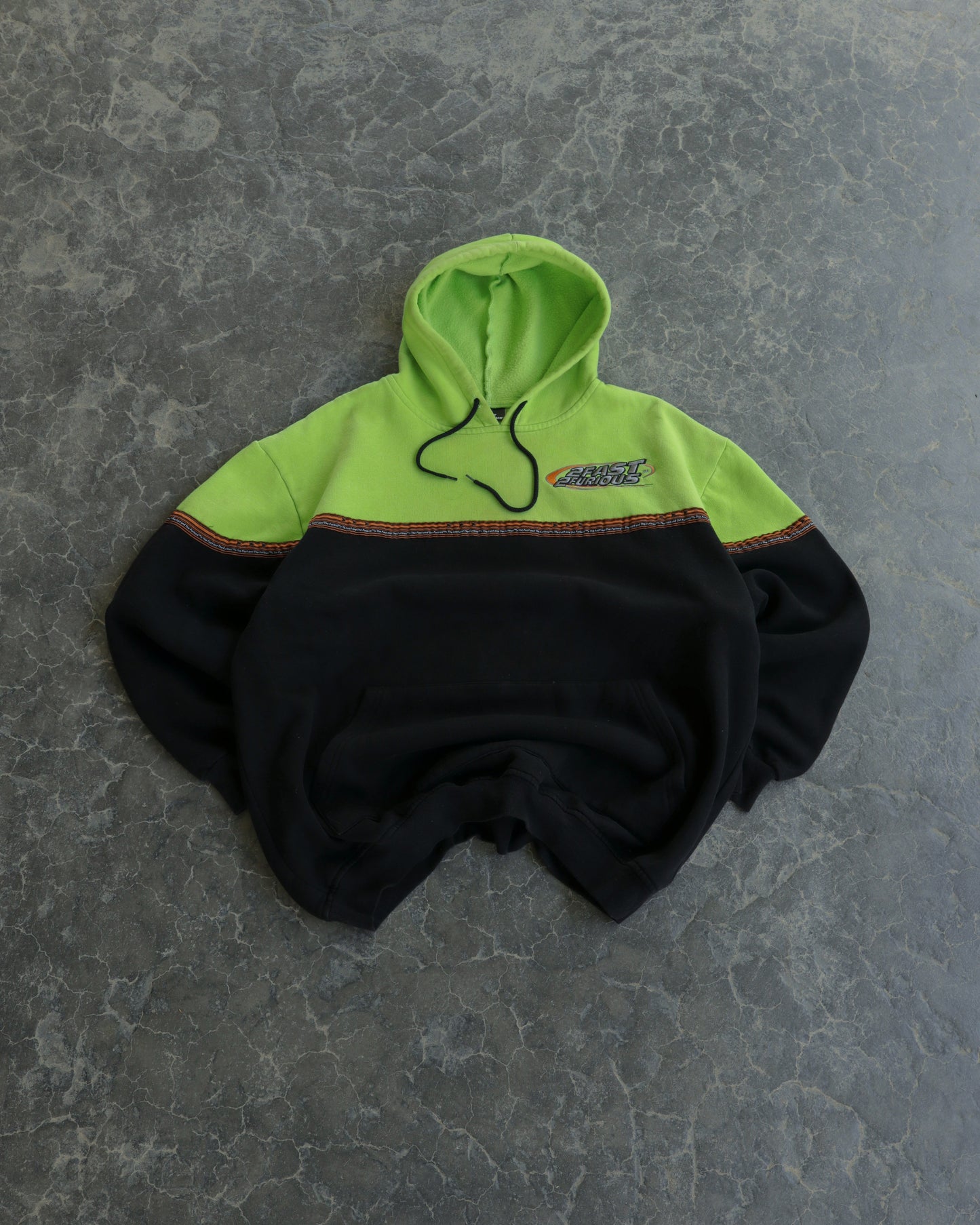 00s 2 Fast 2 Furious Two Tone Hoodie - XXL