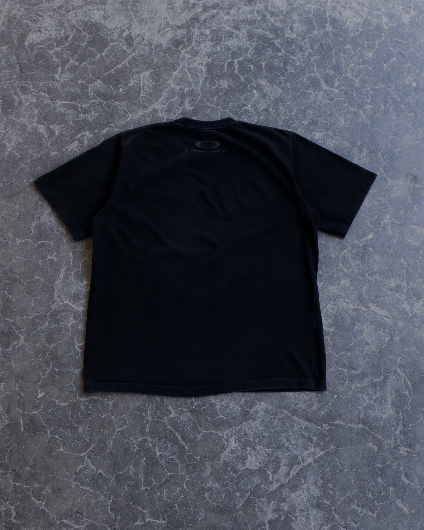 00s Oakley Software Black Spellout Tee - XL