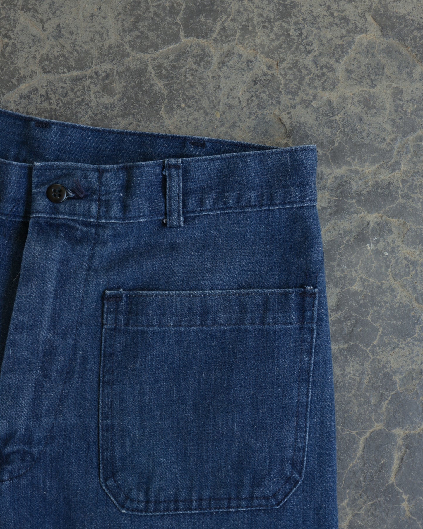 70s Navy Flare Pants - 32 x 32