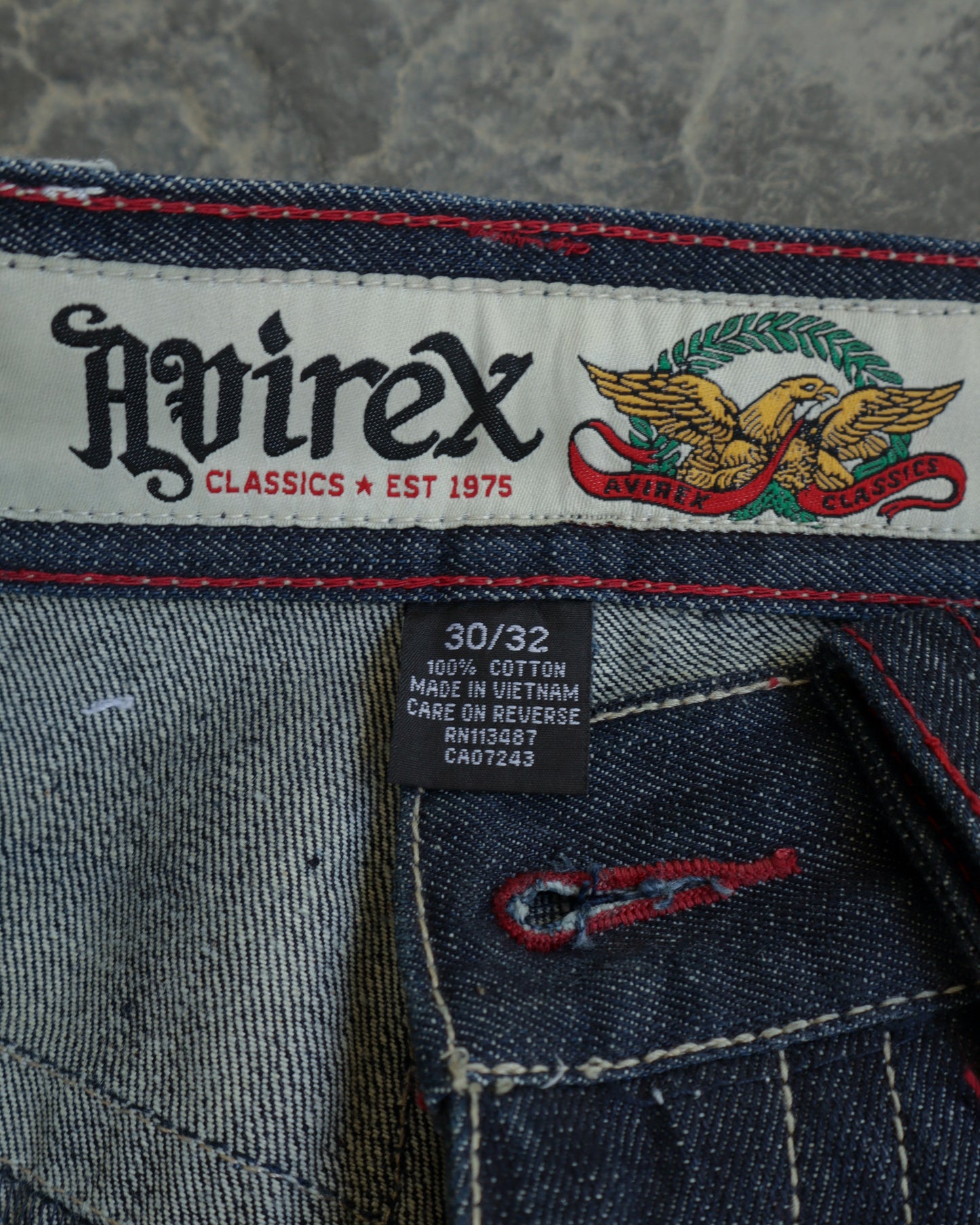 00s Avirex Dark Wash Denim Jeans - 30 x 32