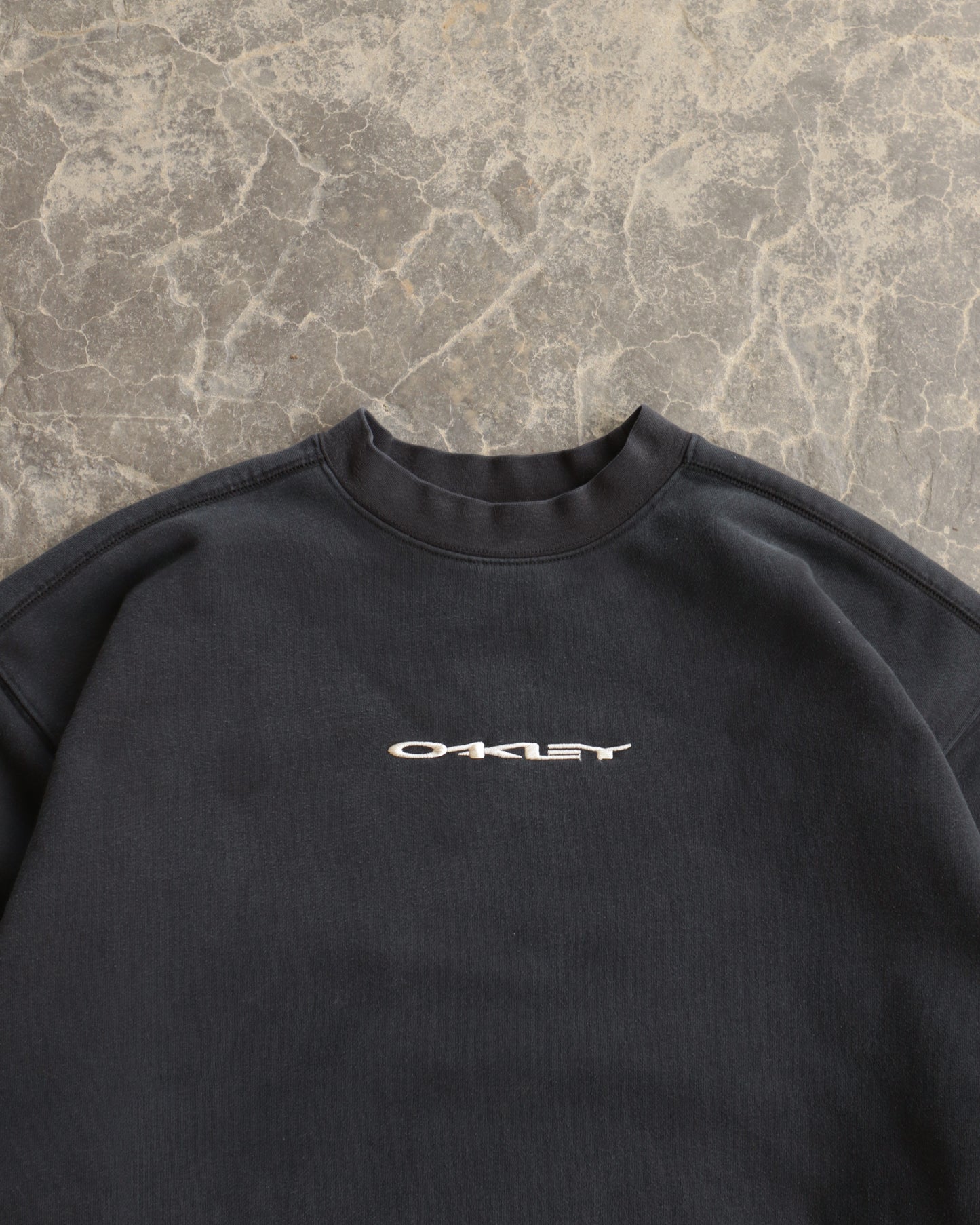 00s Oakley O Black Boxy Crewneck Sweatshirt - L