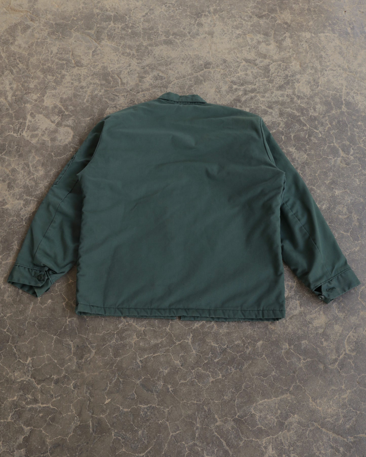 80s Green Quilt Lined Work Jacket - L