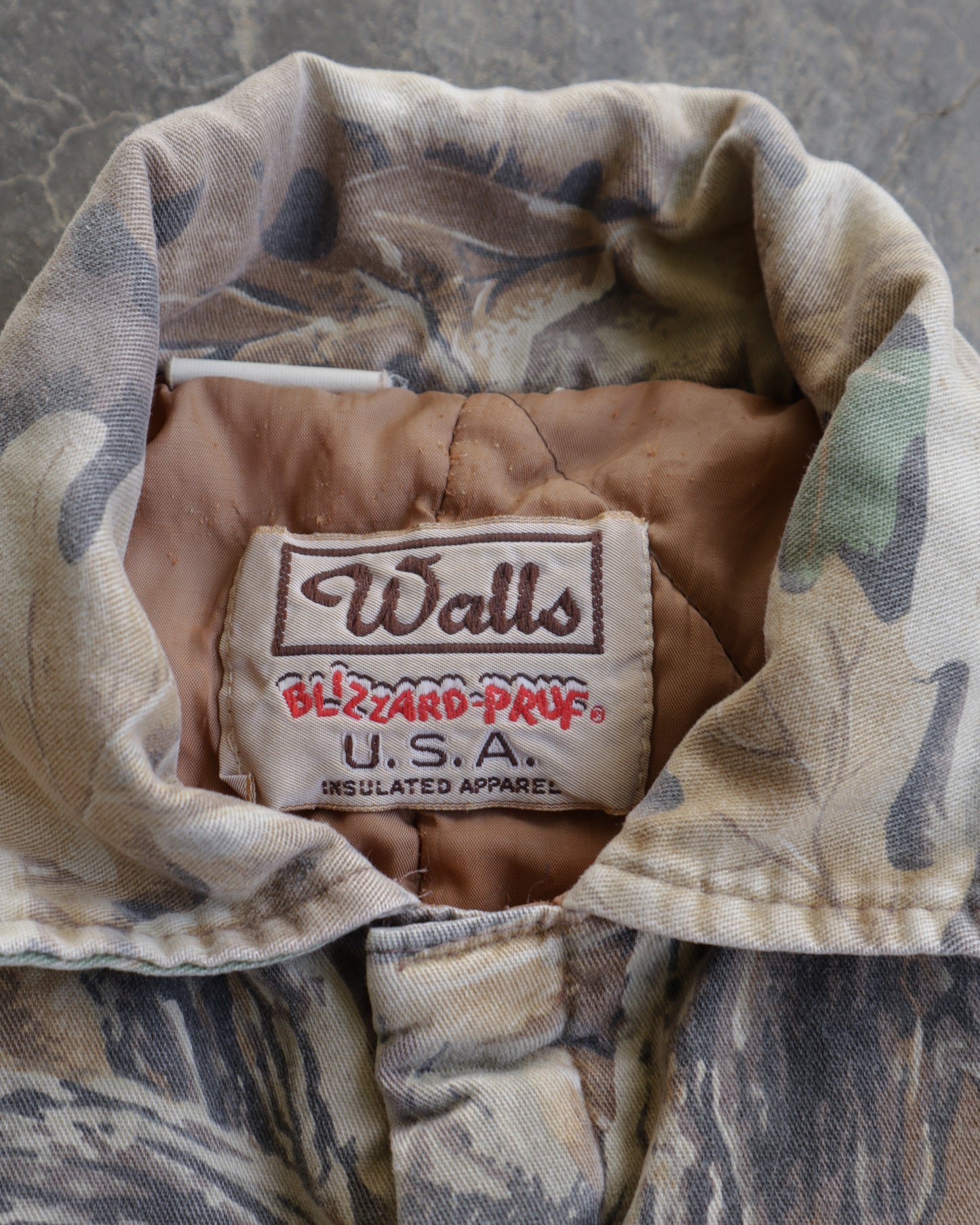 90s Cropped Coverall Walls Insulated Camo Jacket - L