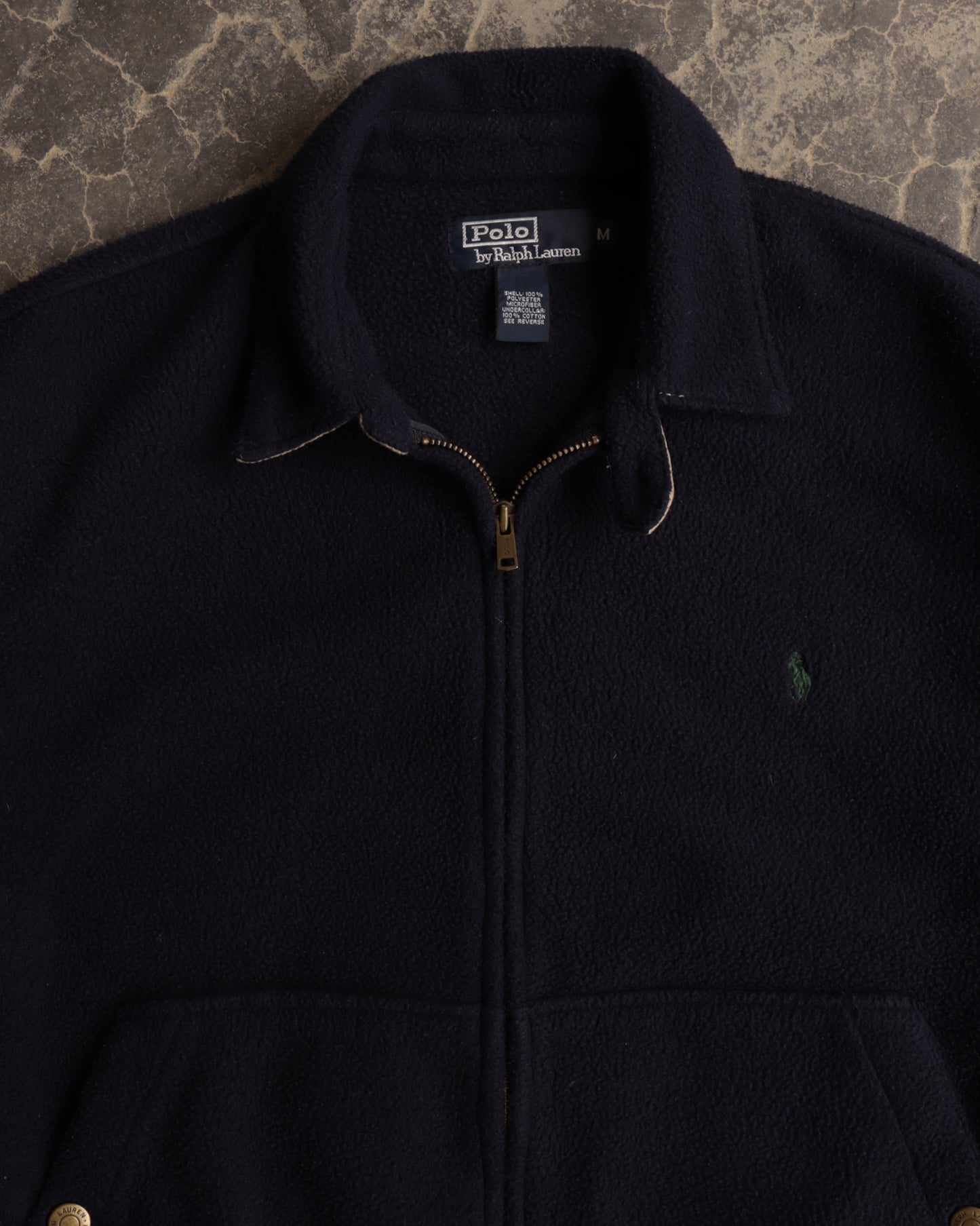 90s Polo Ralph Lauren Black Fleece Sweatshirt - M