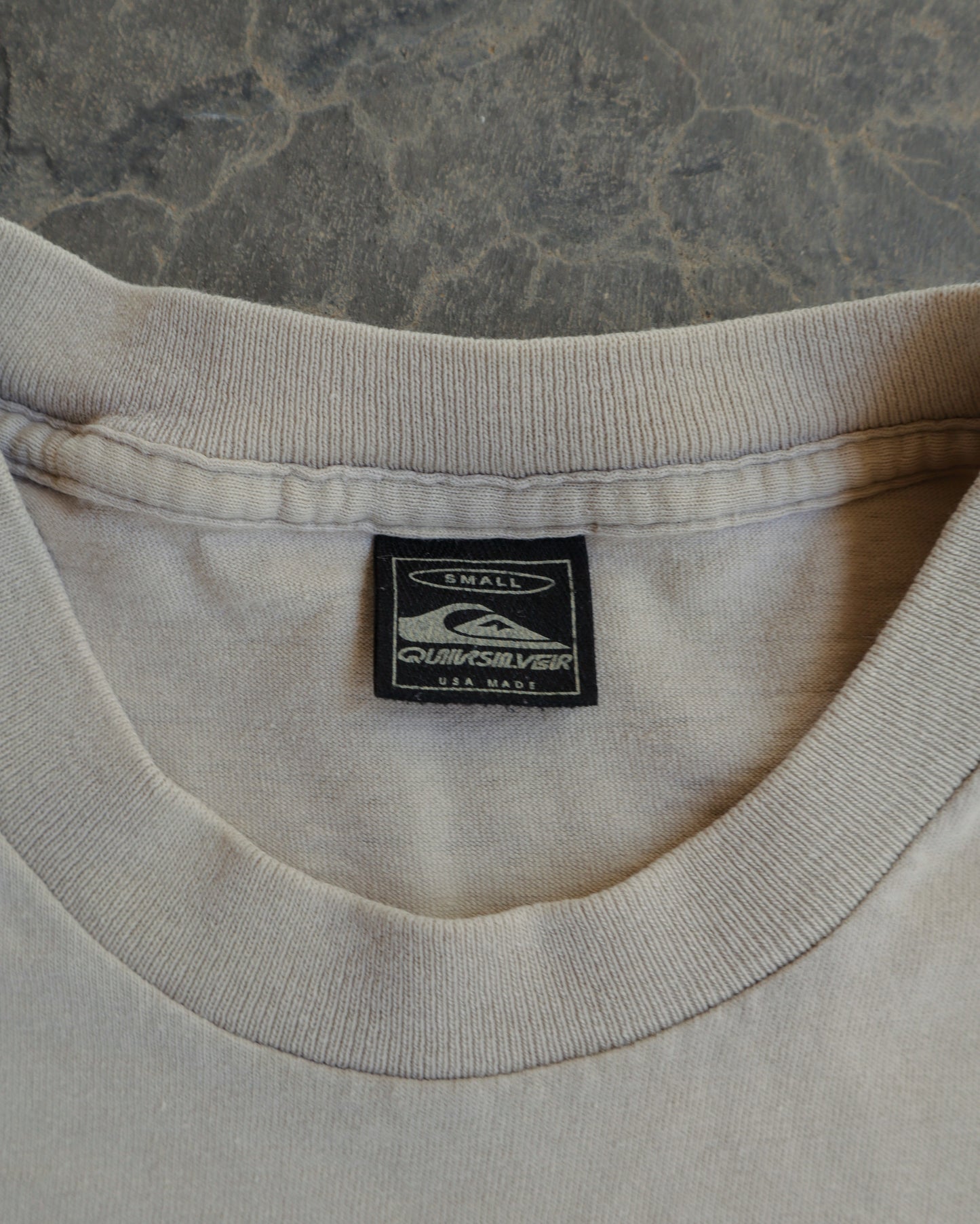 80s Quiksilver Beige Tee - S