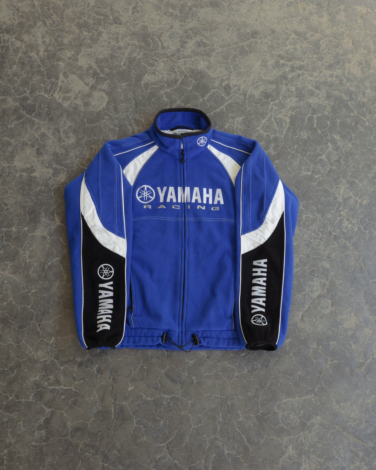 00s Yamaha Racing Two-Tone Fleece Full Zip Sweatshirt - M