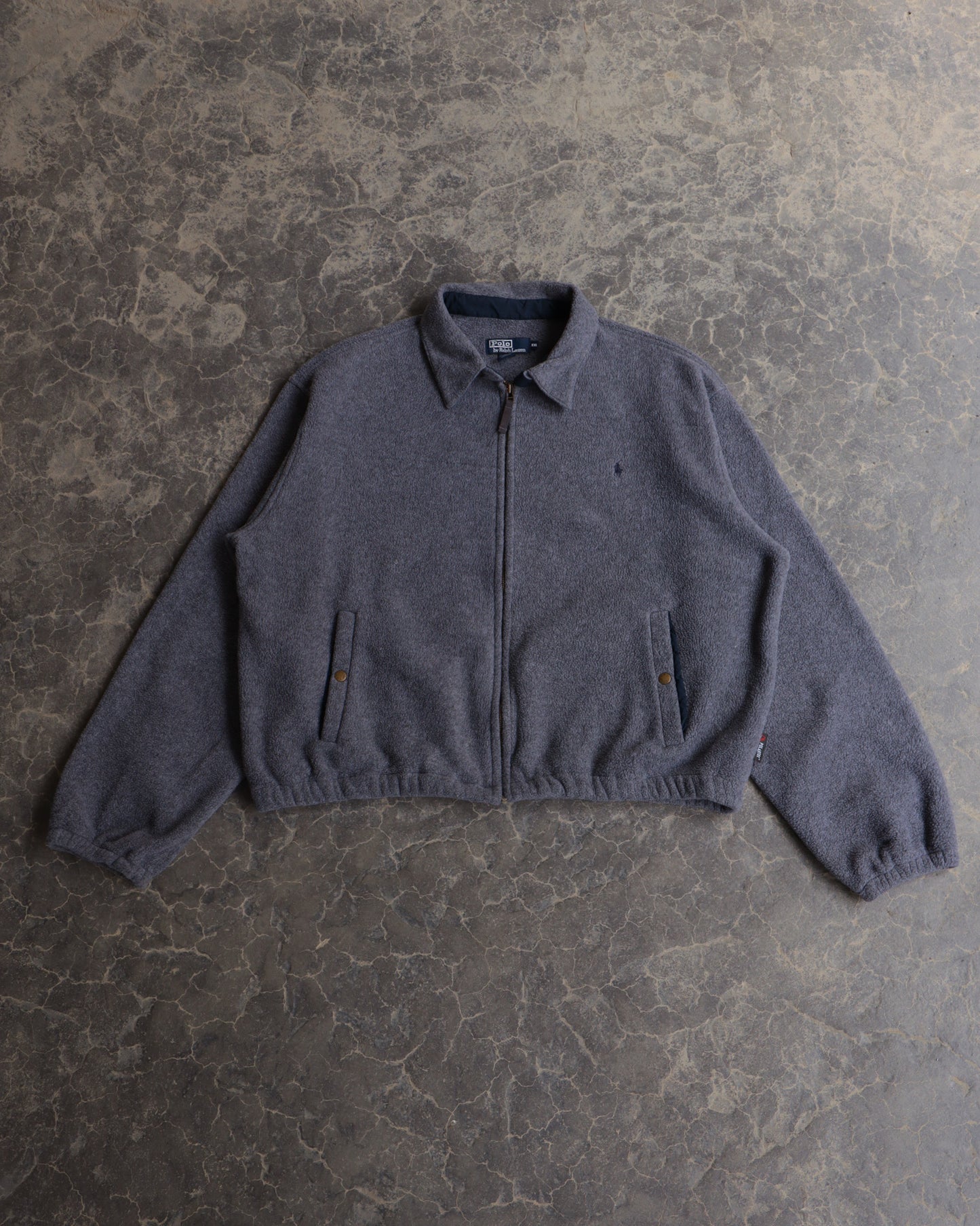 90s Polo Ralph Lauren Gray Fleece Sweatshirt - XXL