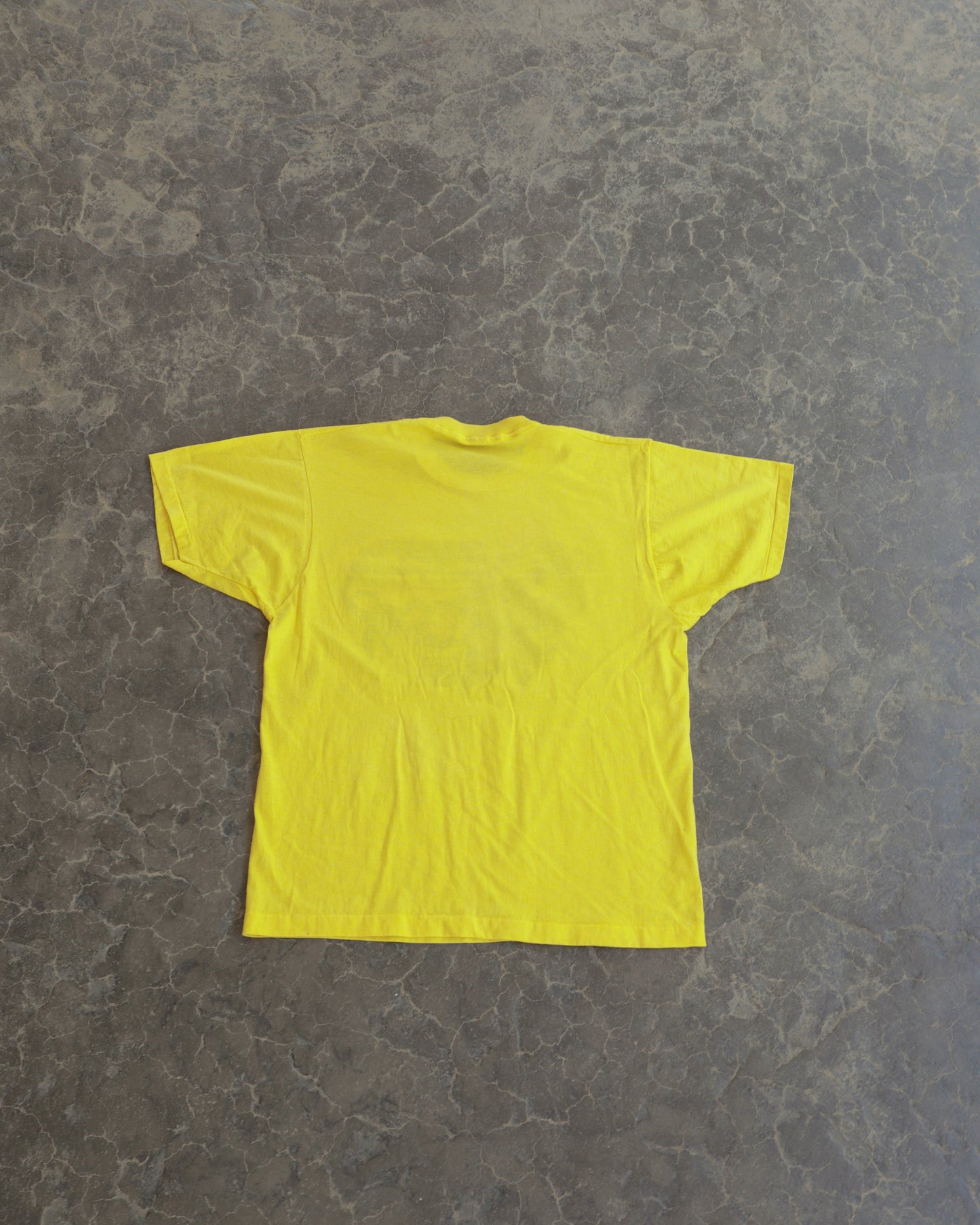 80s Sea & Ski Yellow Tee - M