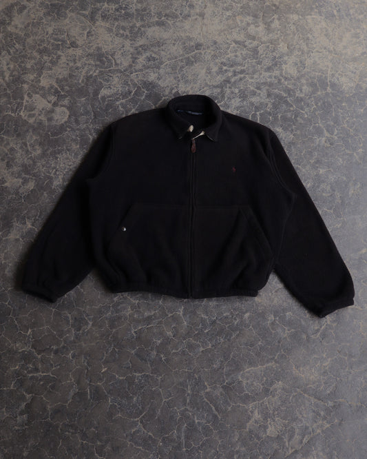 90s Polo Ralph Lauren Black Fleece Sweatshirt - M