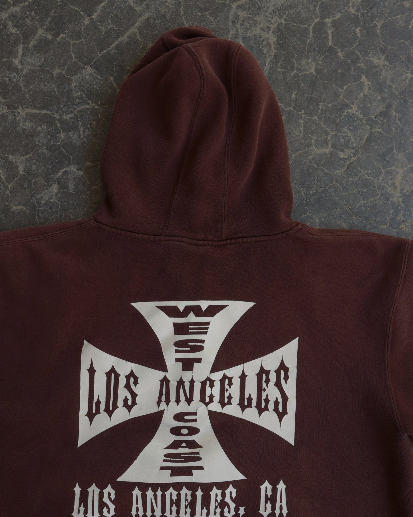 00s West Coast Los Angeles Brown Hoodie - XL