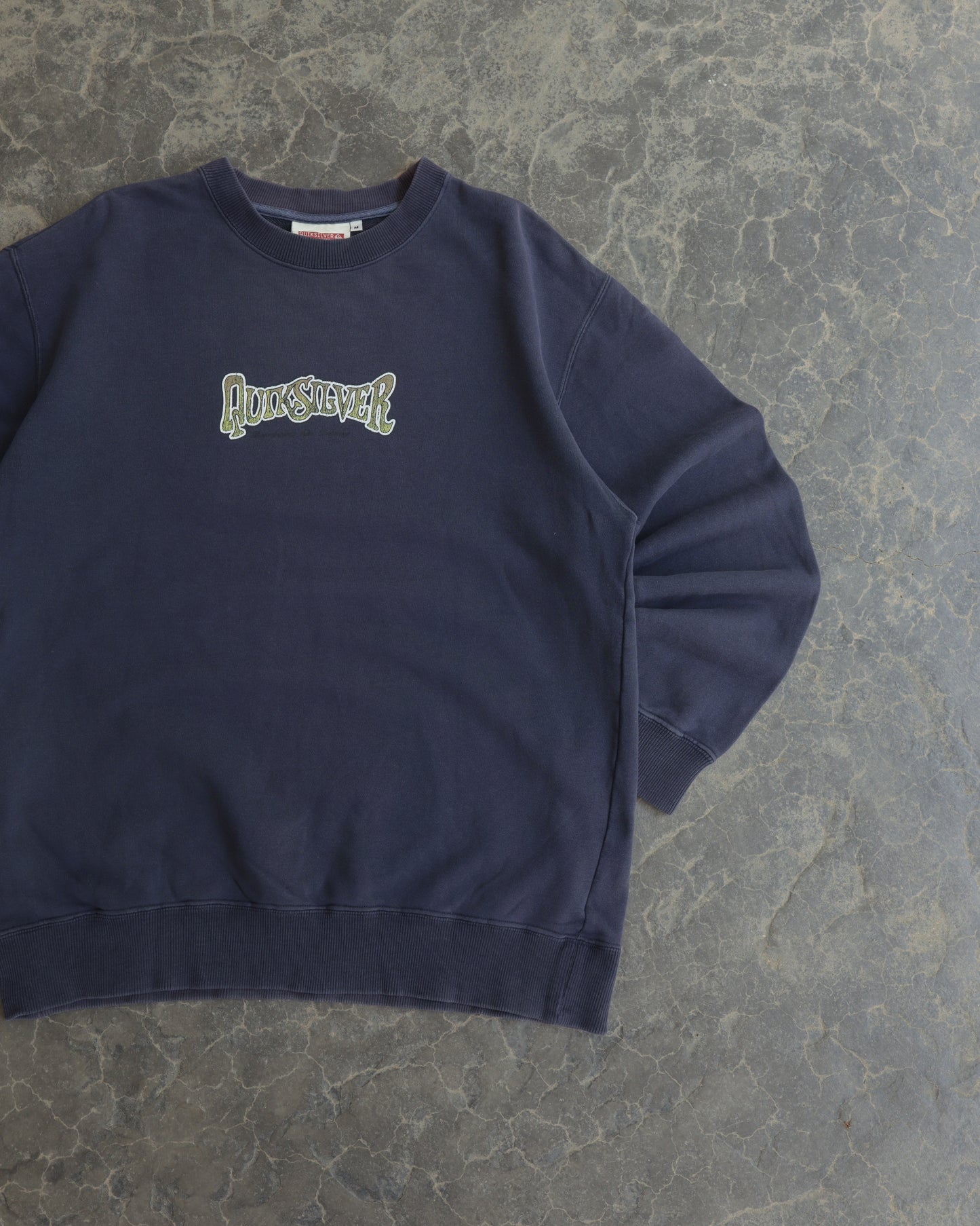 00s Quiksilver Faded Navy Crewneck Sweatshirt - M/L