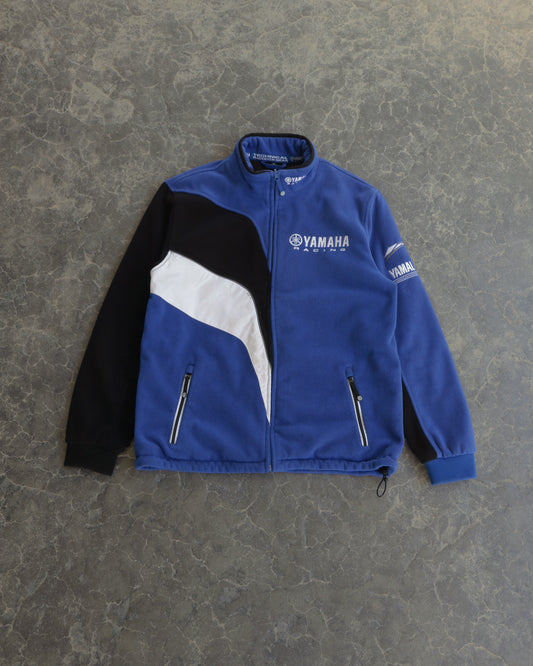 00s Yamaha Racing Two-Tone Fleece Full Zip Sweatshirt - XL