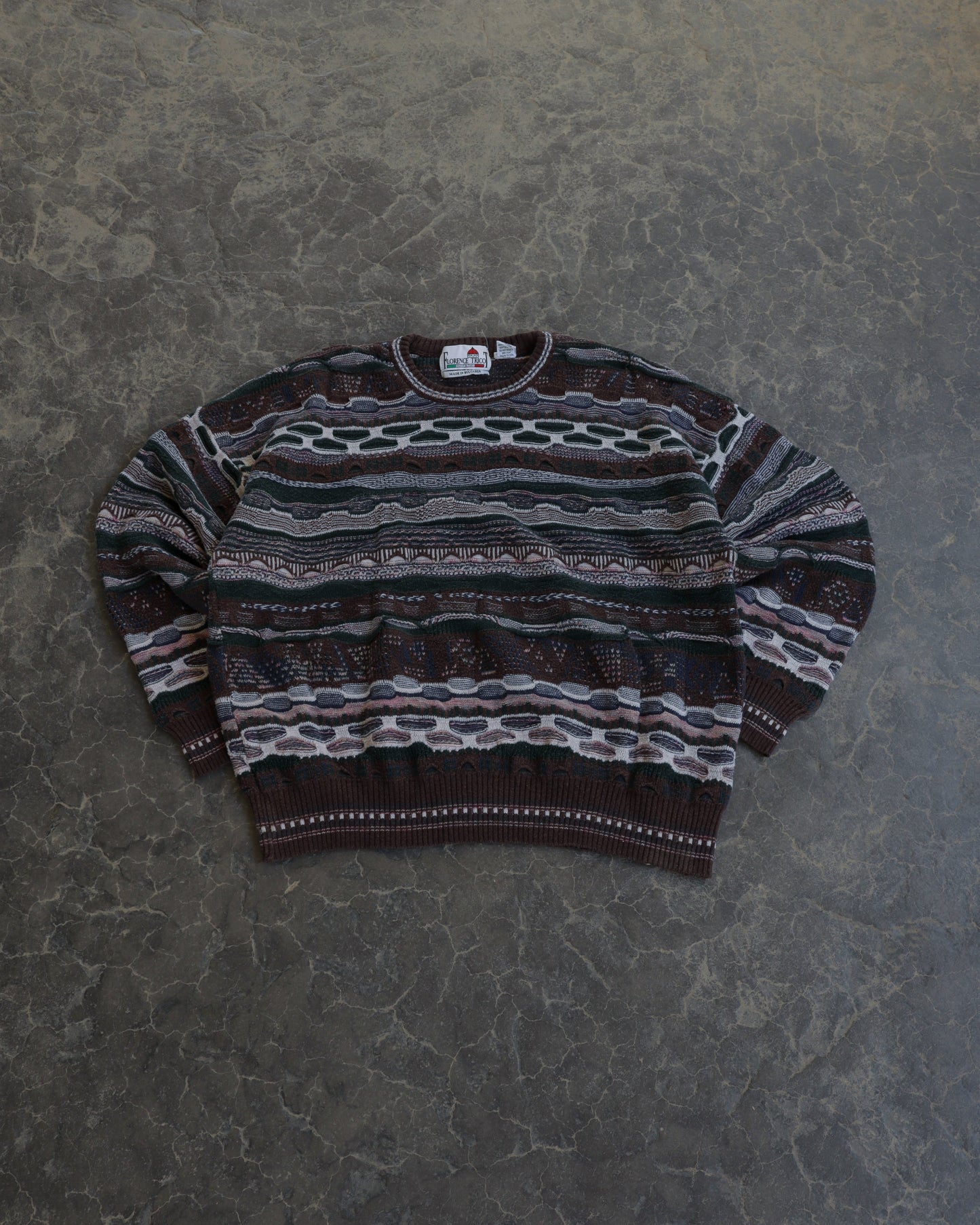 00s 3D Knit Florence Tricot Sweater - XL