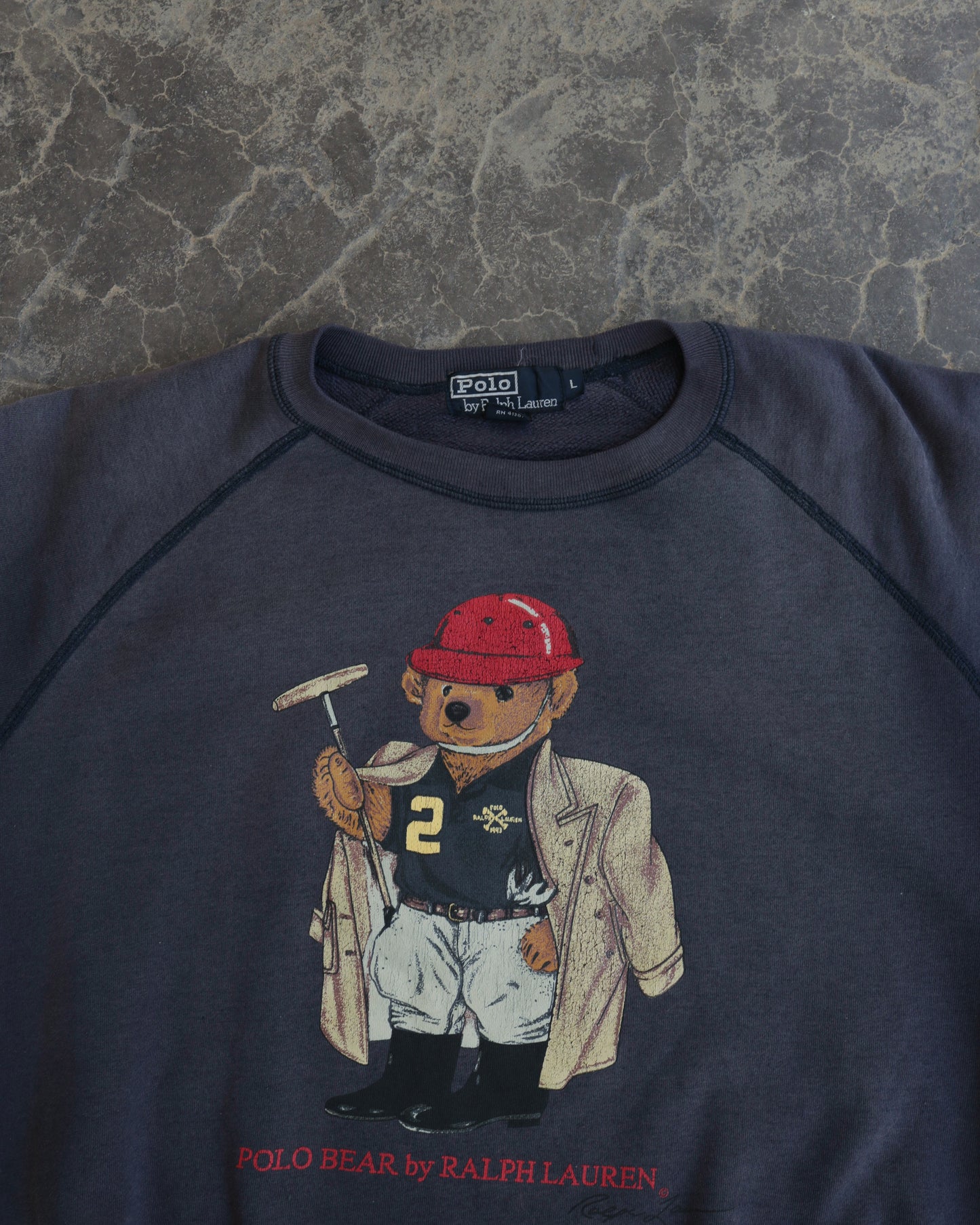 00s Polo Ralph Lauren Polo Bear Crewneck - L