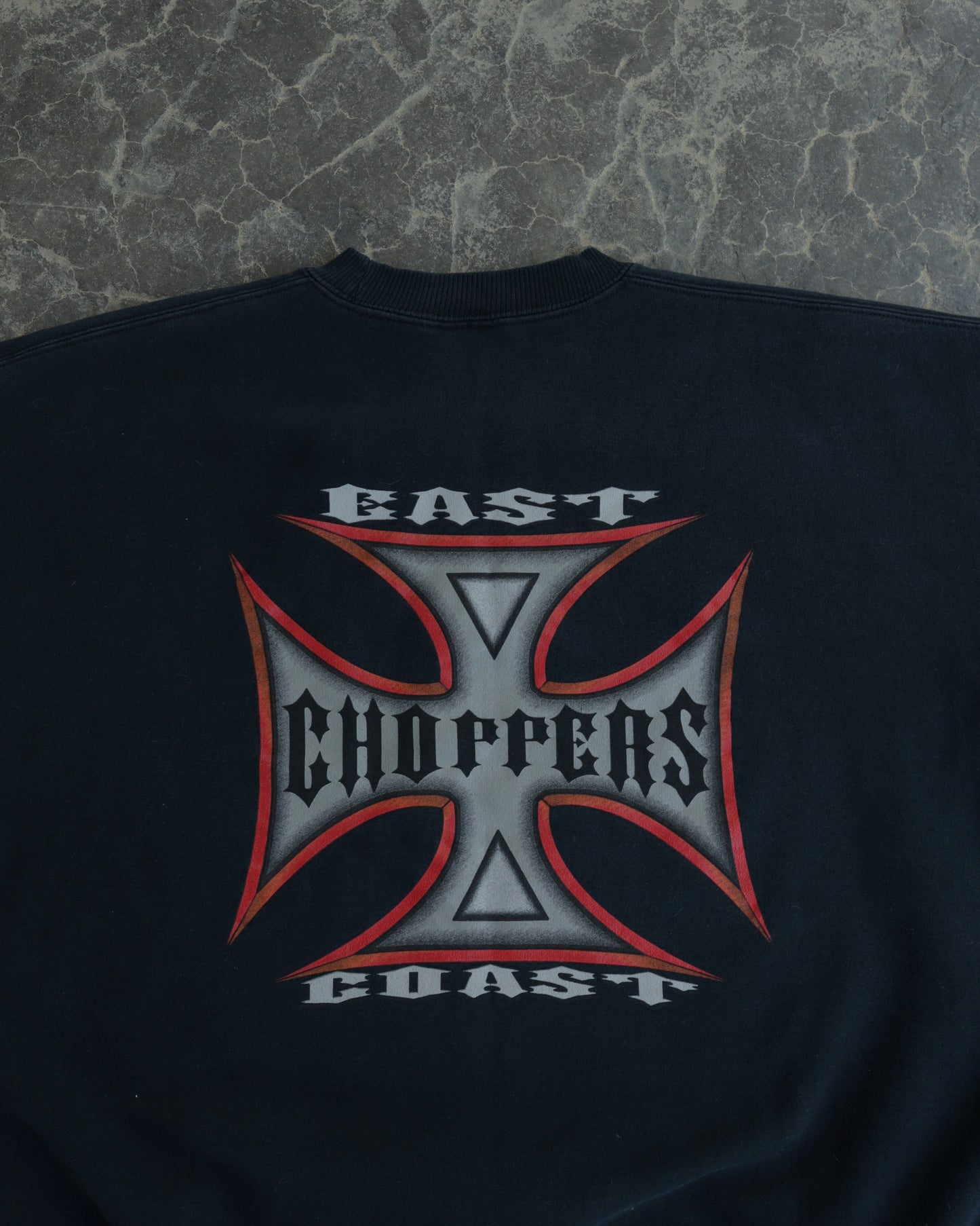 90s East Coast Choppers Black Crewneck - L / XL