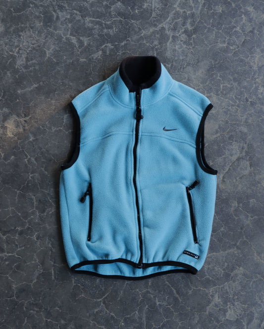 90s Nike ACG Light Blue Fleece Vest - S