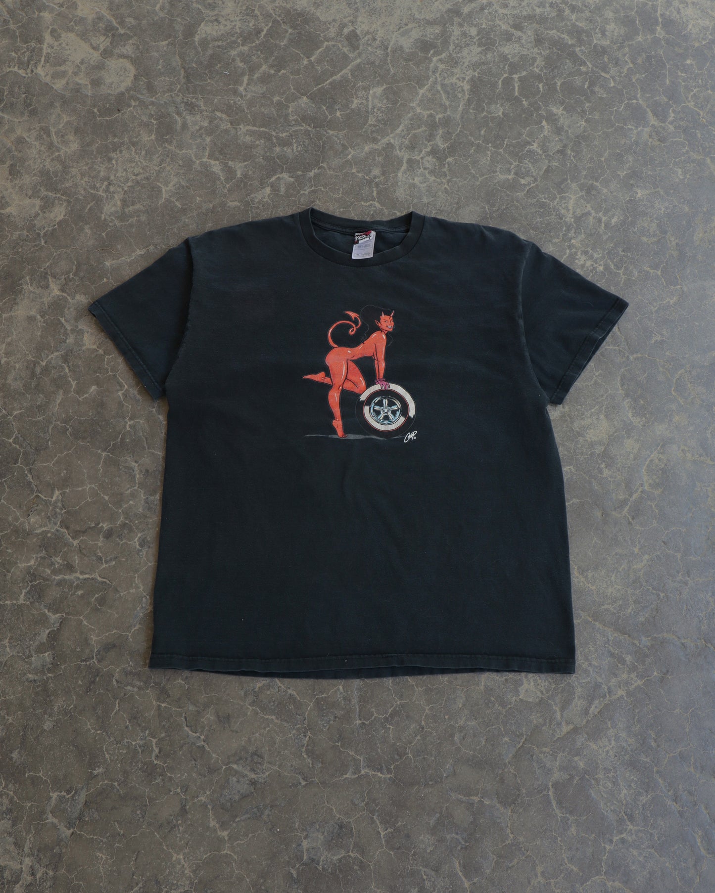 00s Red Devil Black Tee - XL