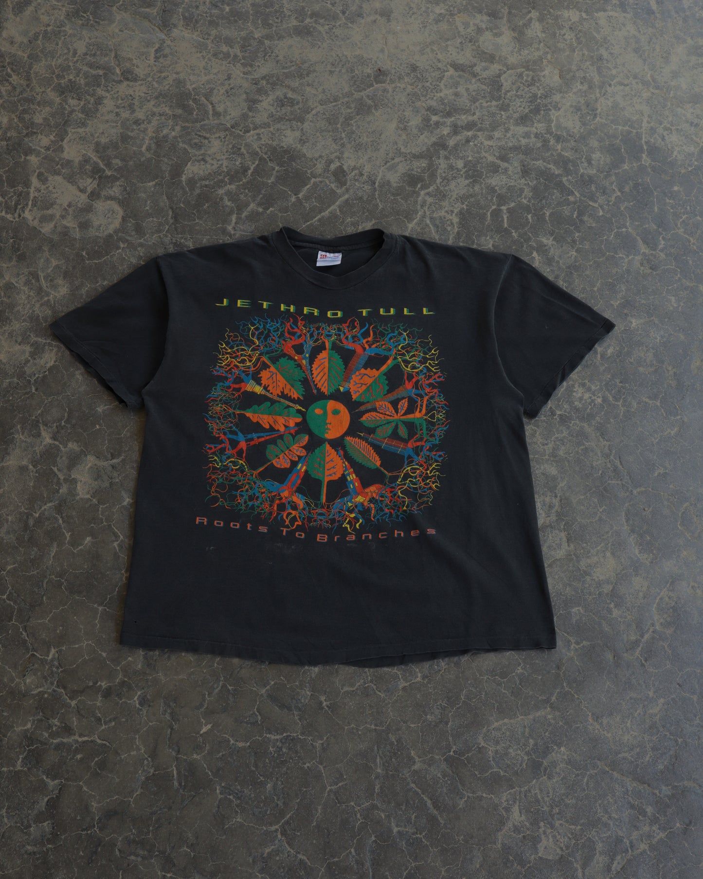 90s Jethro Tull Faded Black Tour Tee - XL