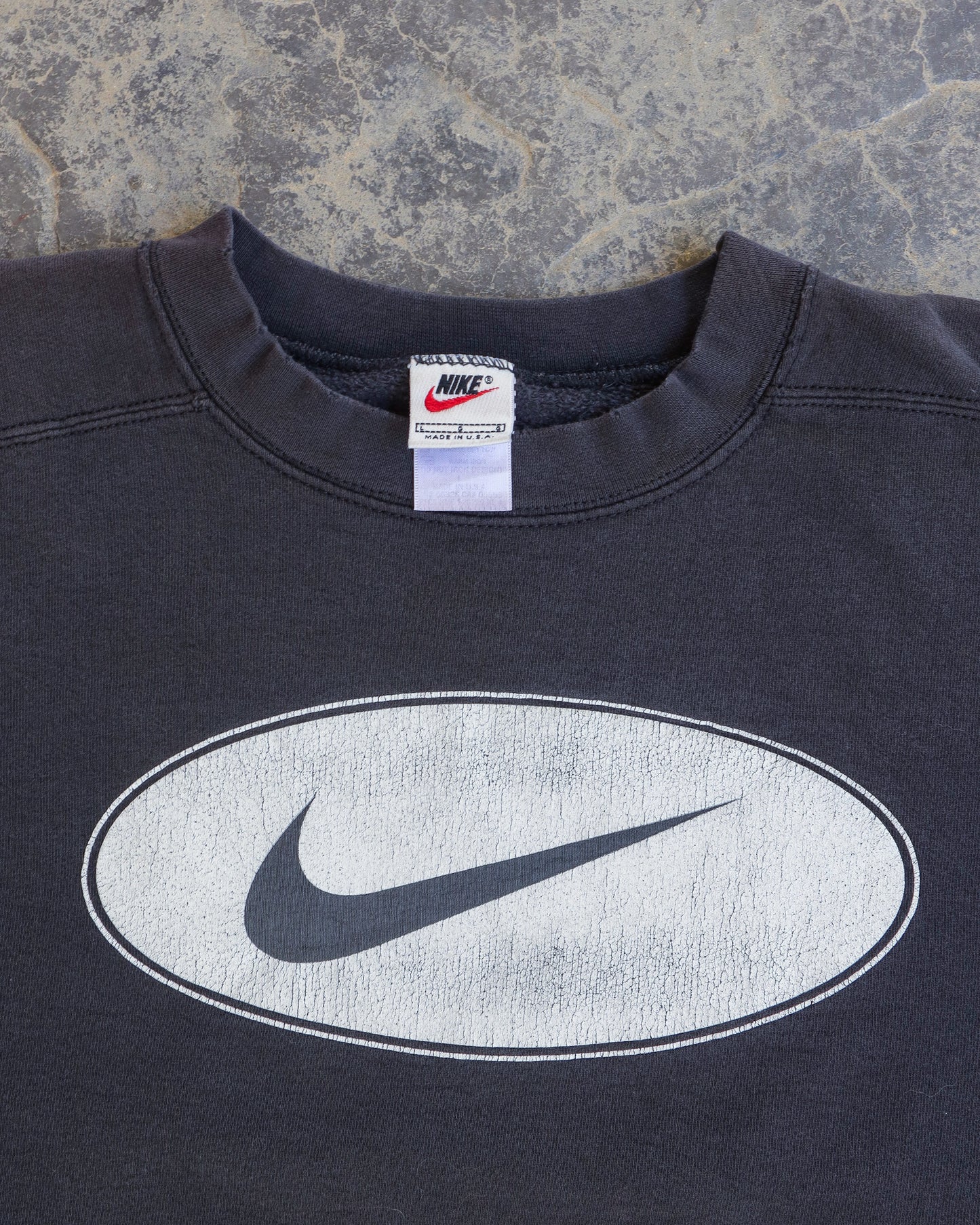 90s Nike Black Crewneck Sweatshirt - XL