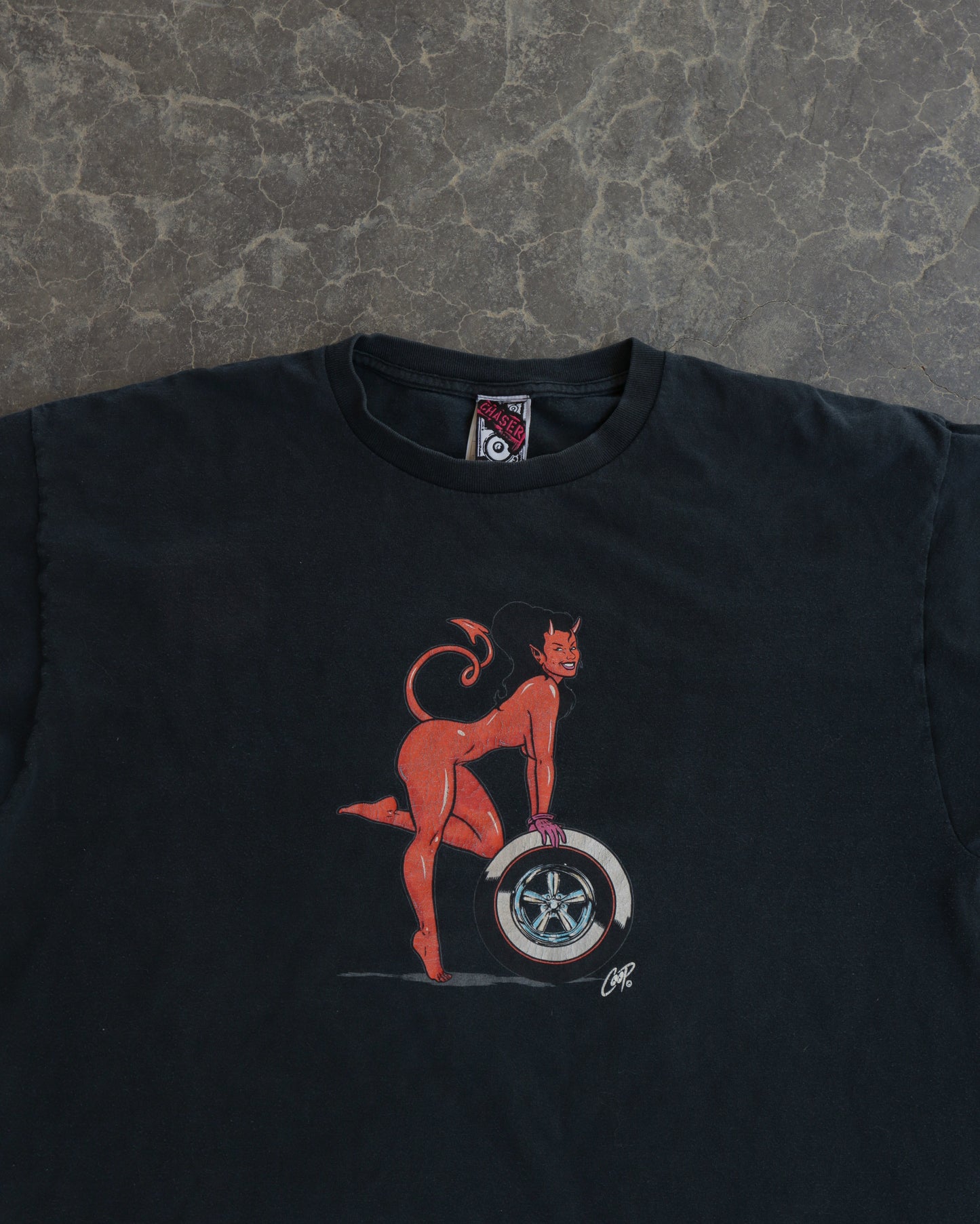 00s Red Devil Black Tee - XL