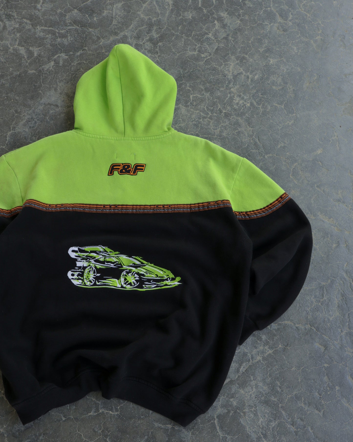 00s 2 Fast 2 Furious Two Tone Hoodie - XXL