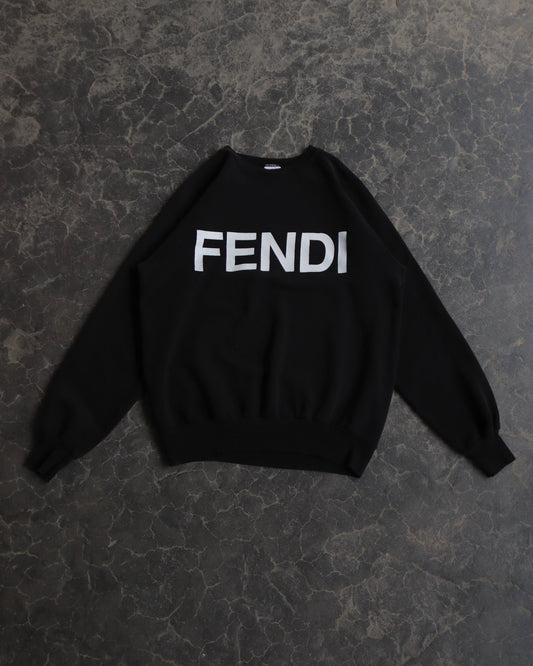 90s Fendi Bootleg Crewneck Sweatshirt - L