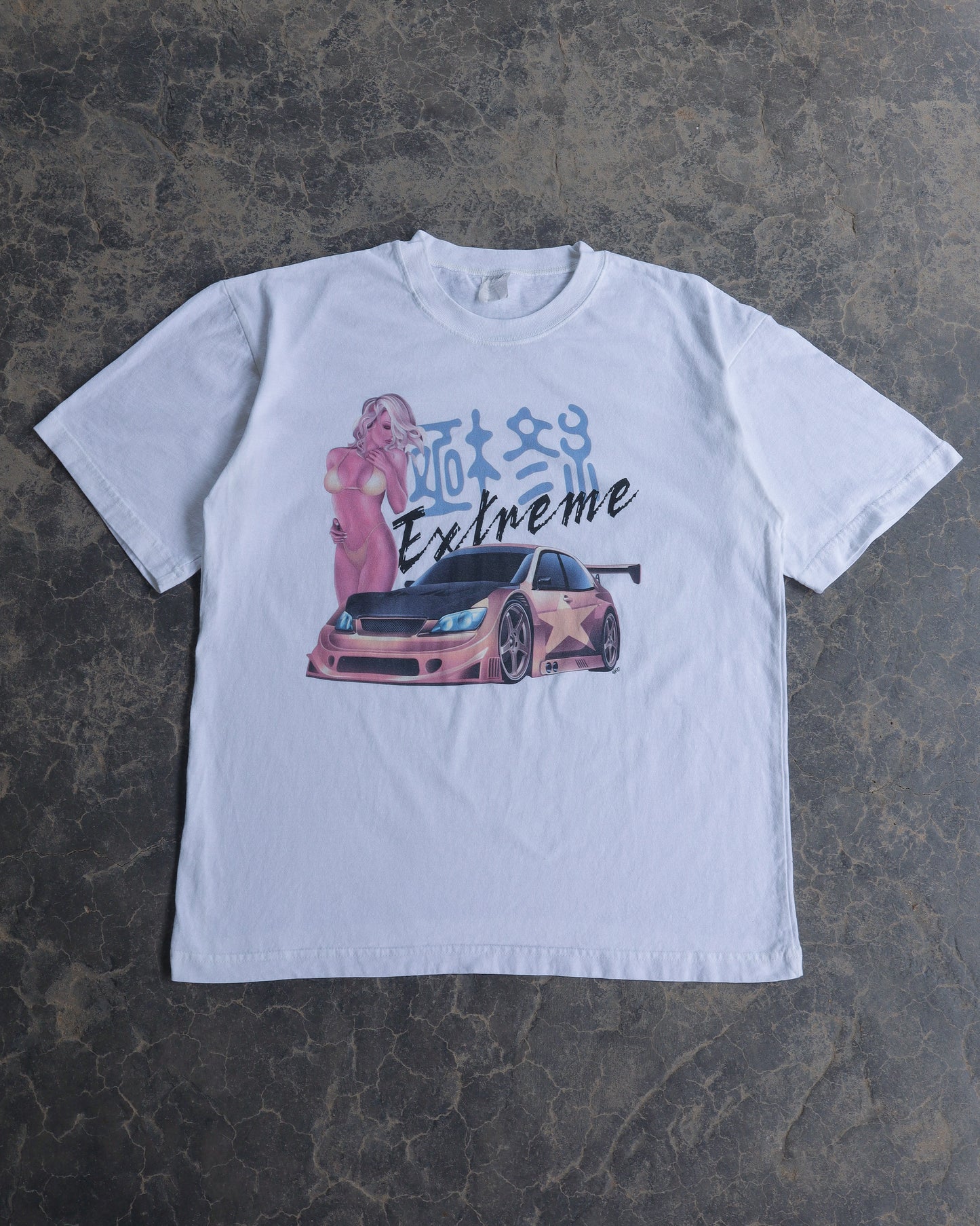 90s Extreme JDM White Tee - M