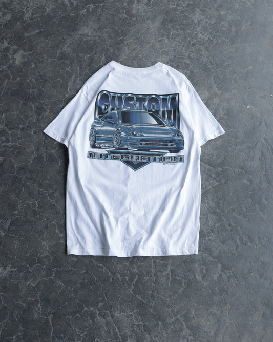 90s Custom Integration White Tee - L