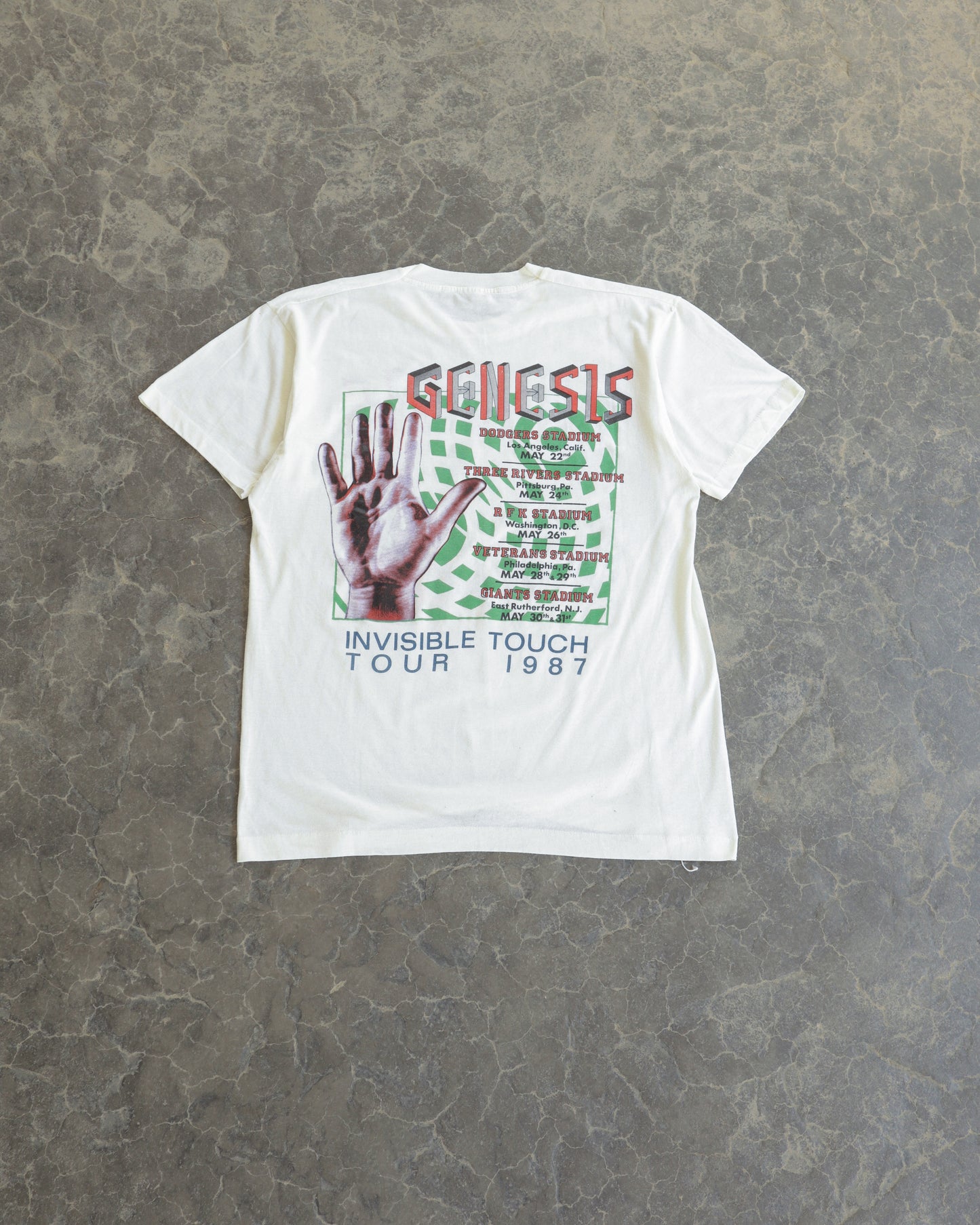 80s Genesis Invisible Touch Tour Tee -  L