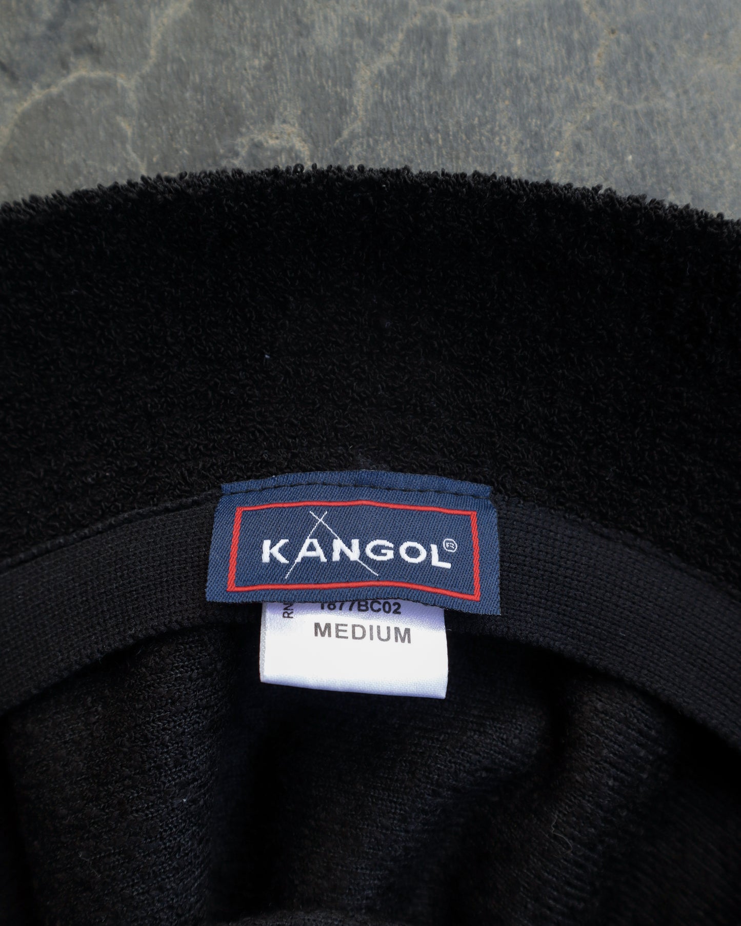 Modern Kangol Black Bucket Hat - M