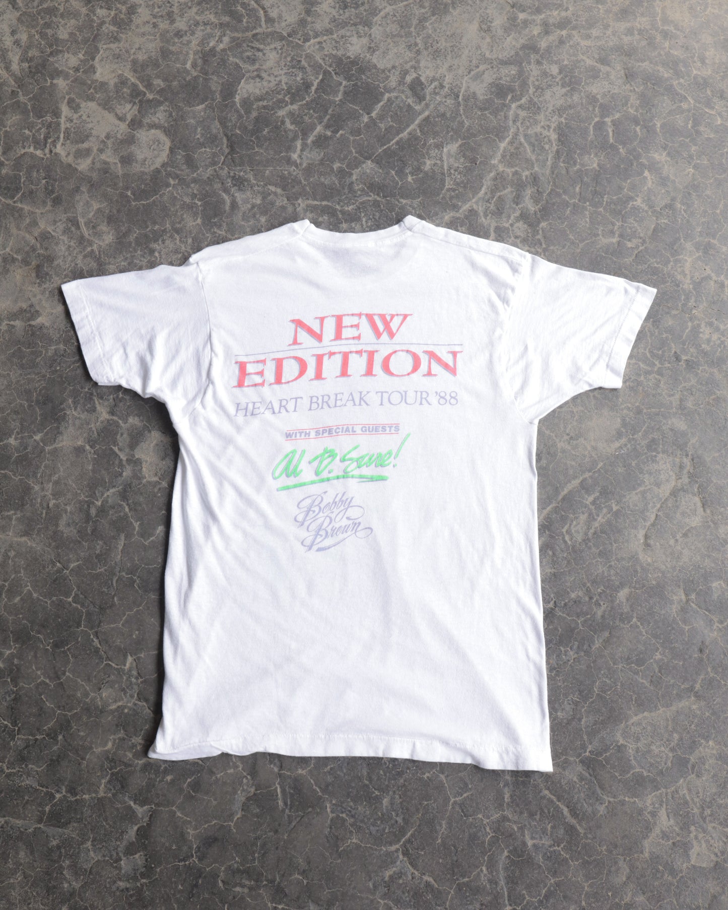 90s New Edition Heart Break Tour Tee - L