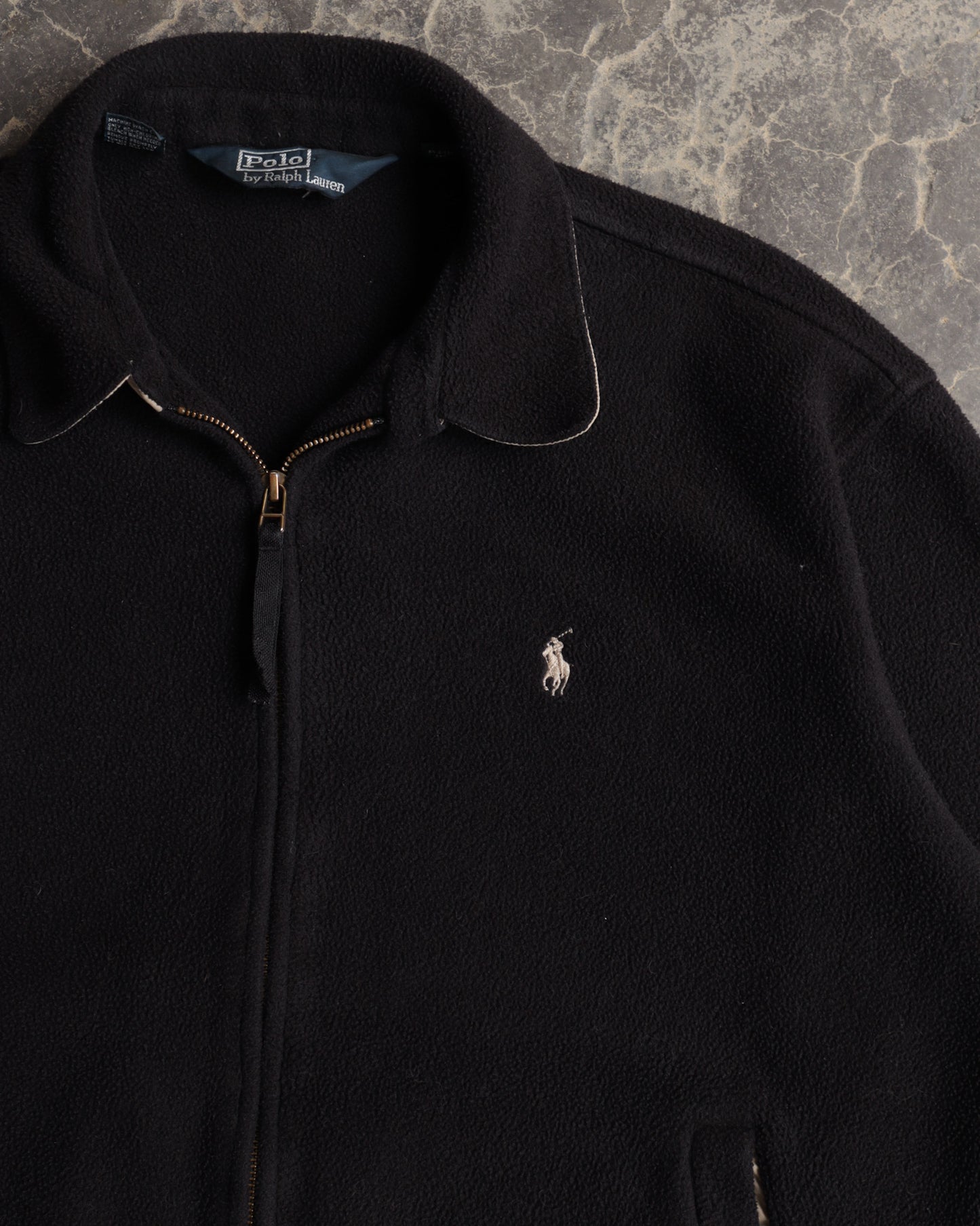 90s Polo Ralph Lauren Black Fleece Sweatshirt - L