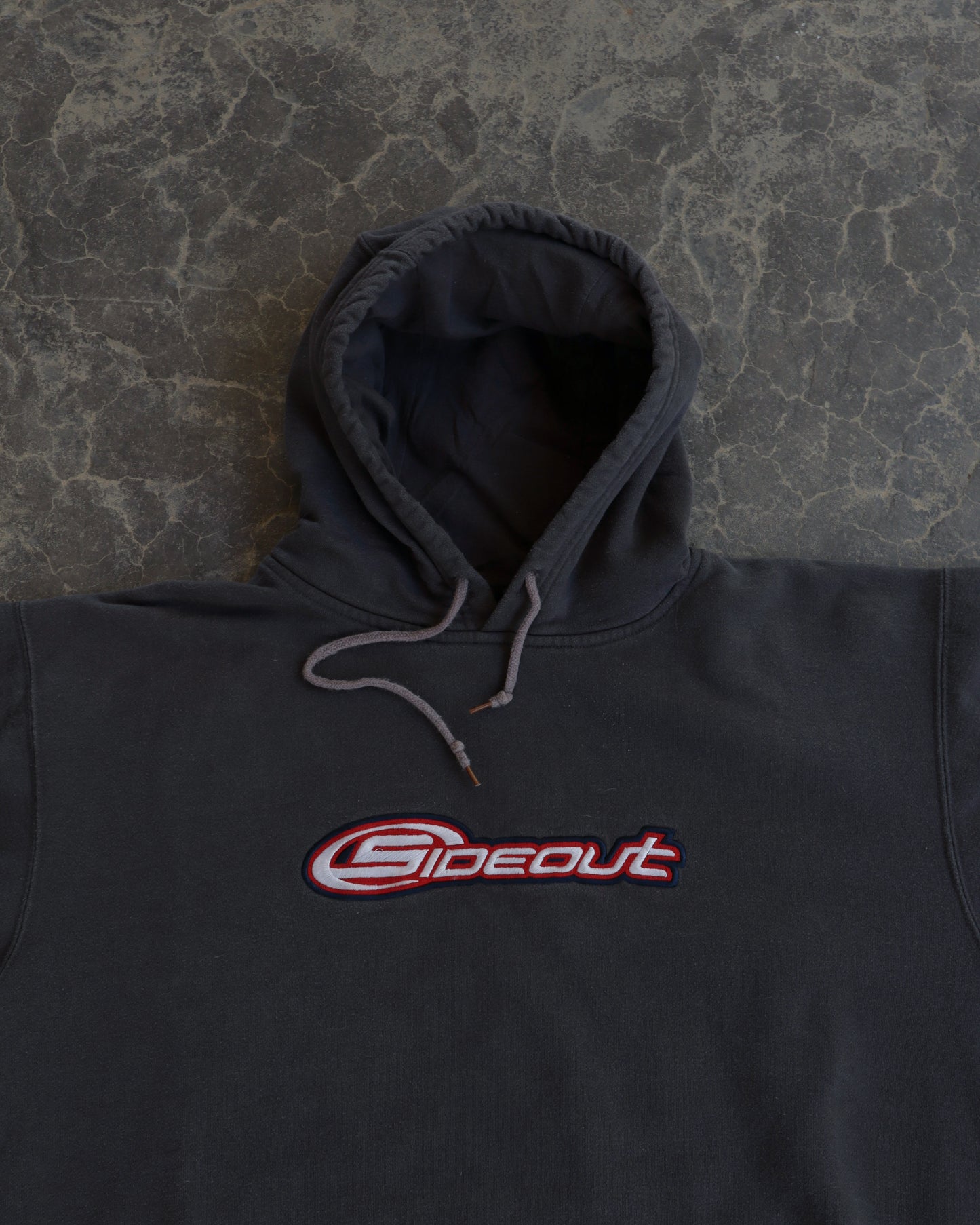 00s Sideout Faded Black Boxy Hoodie  - M/L