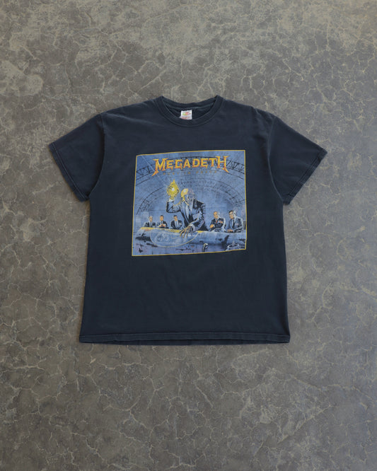 90s Megadeth Faded Tee -  L