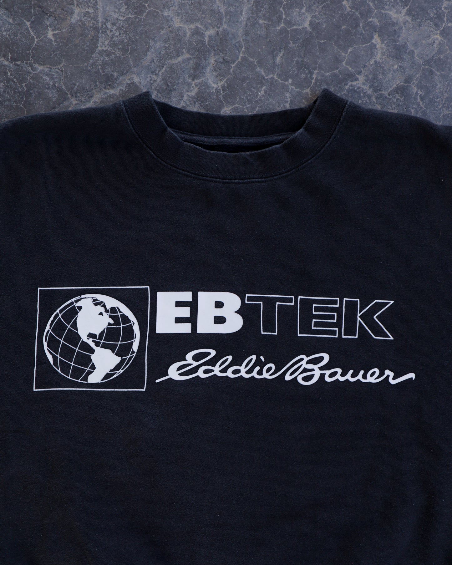 00s Eddie Bauer Ebtek Expedition Black Crewneck Sweatshirt - XL