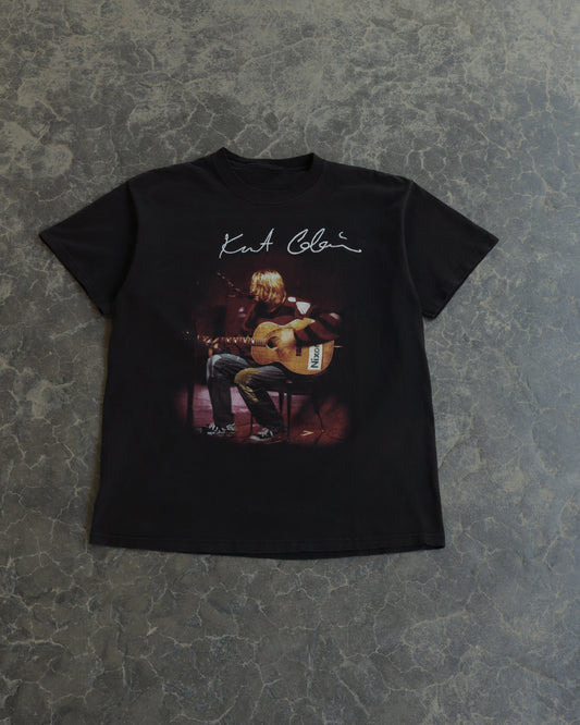 90s Kurt Cobain Black Tee -  L
