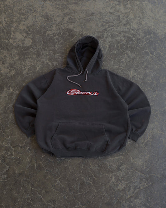 00s Sideout Faded Black Boxy Hoodie  - M/L