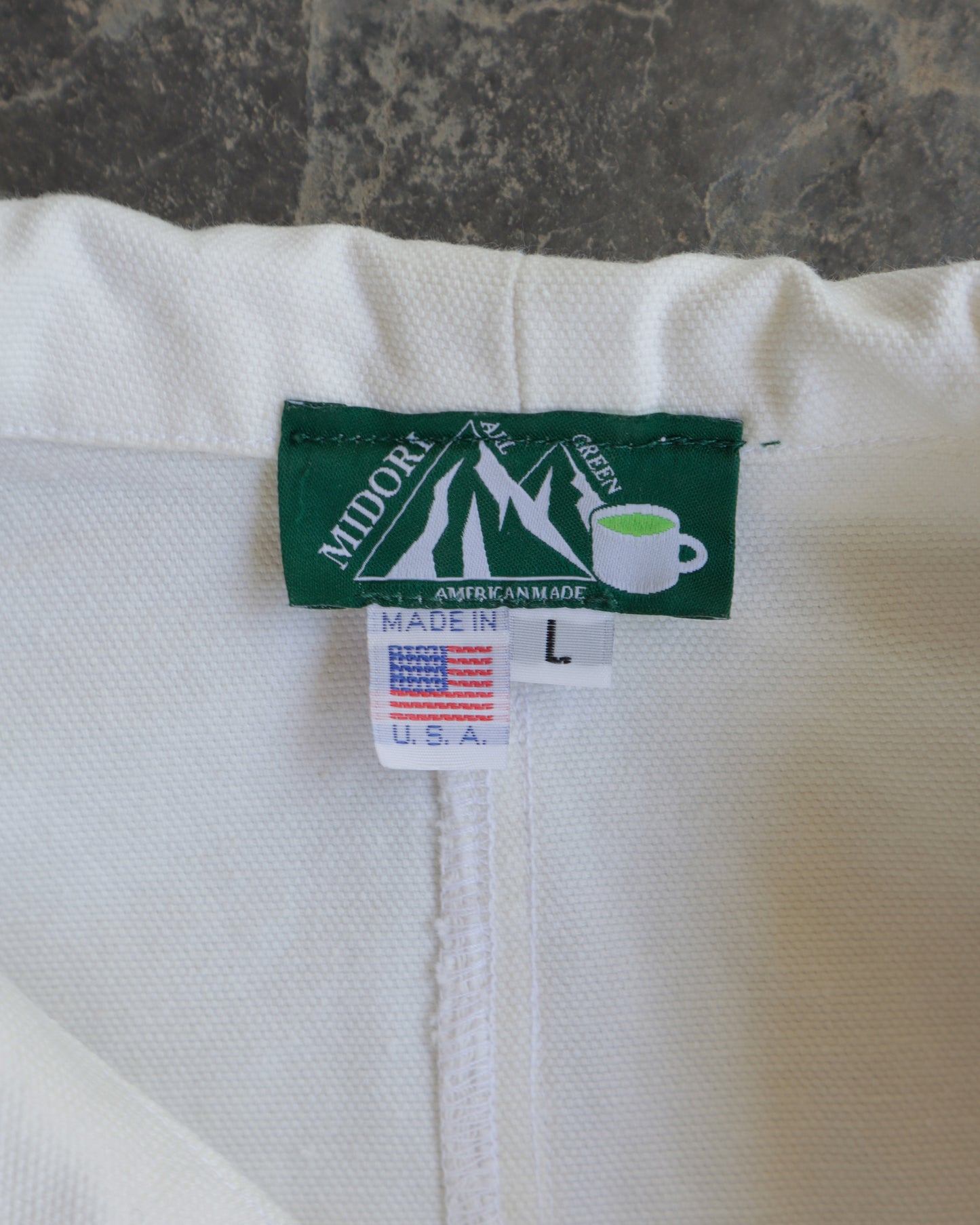 90s Midori White Chore Jacket - L